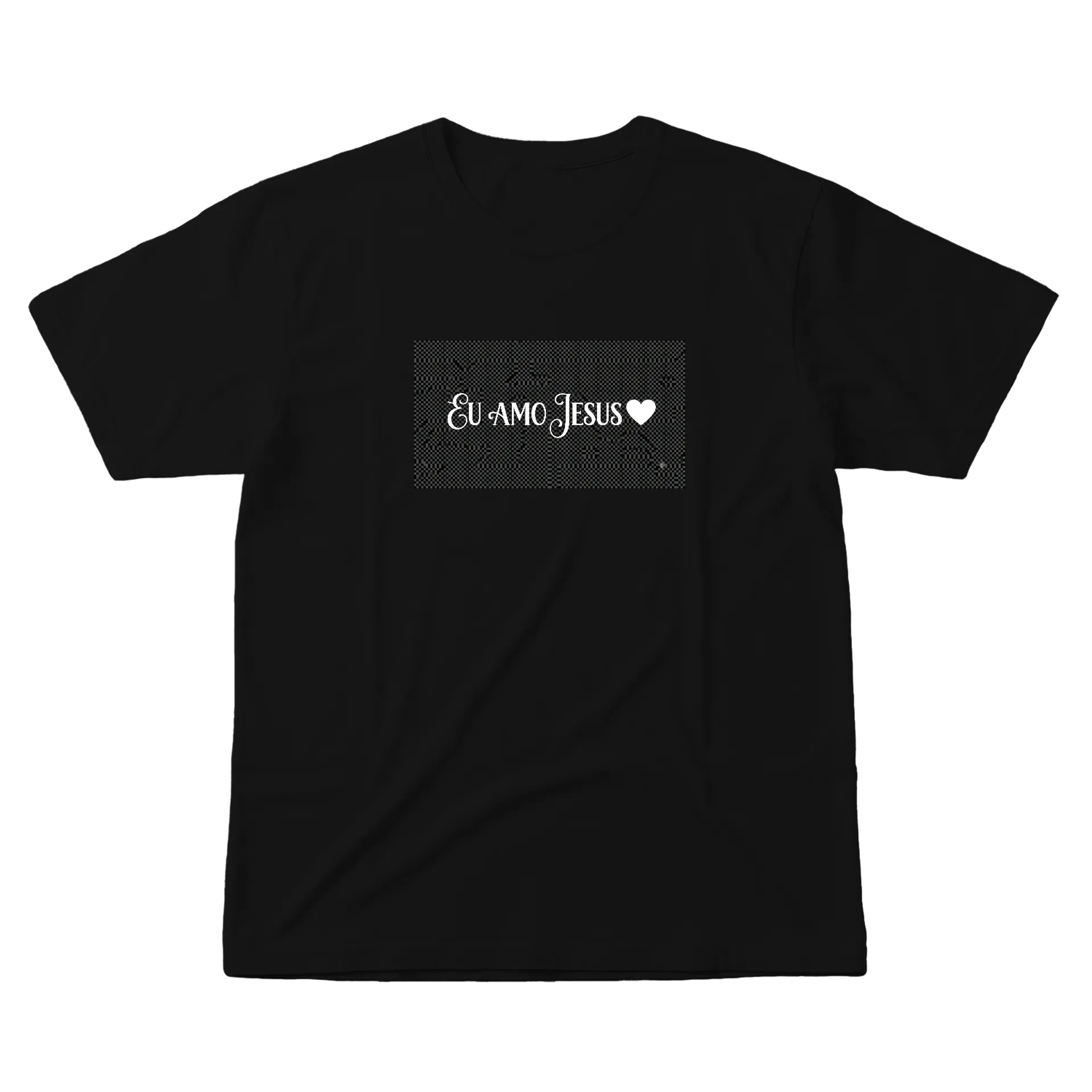 Camiseta unissex 100% algodão - Eu amo Jesus  - Imagem 1