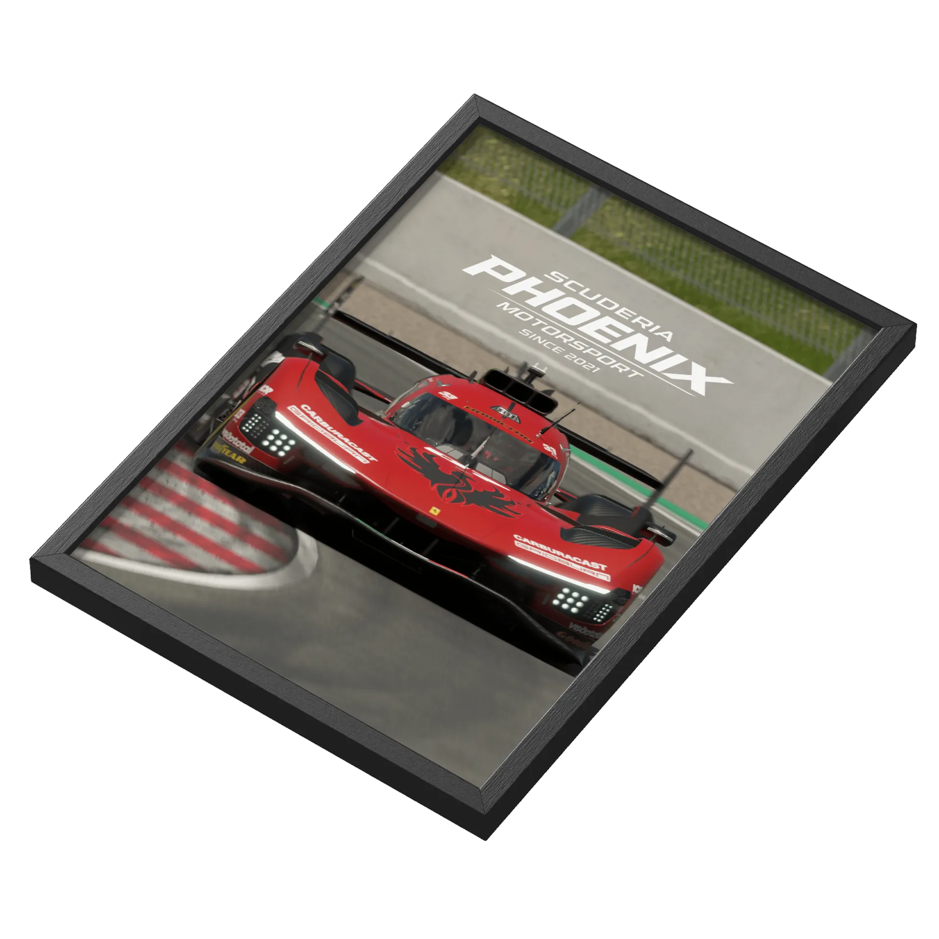 Quadro A3 personalizado Com Vidro de Scuderia Phoenix Motorsport  — imagem 3 de 3