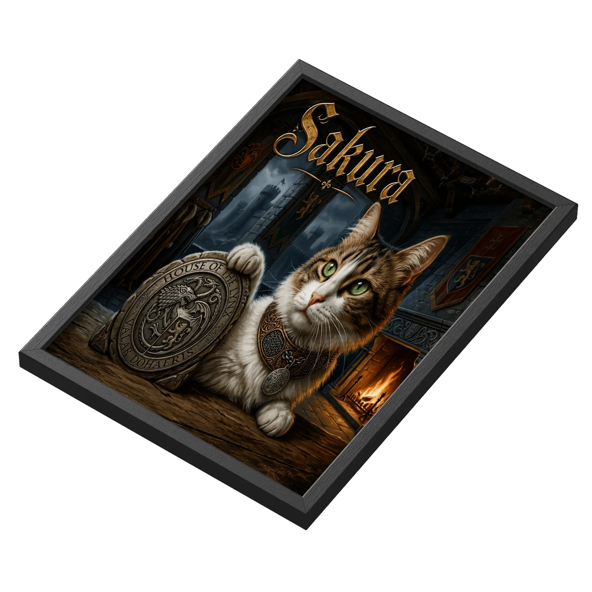 Quadro game of felins sakura  - Imagem 3