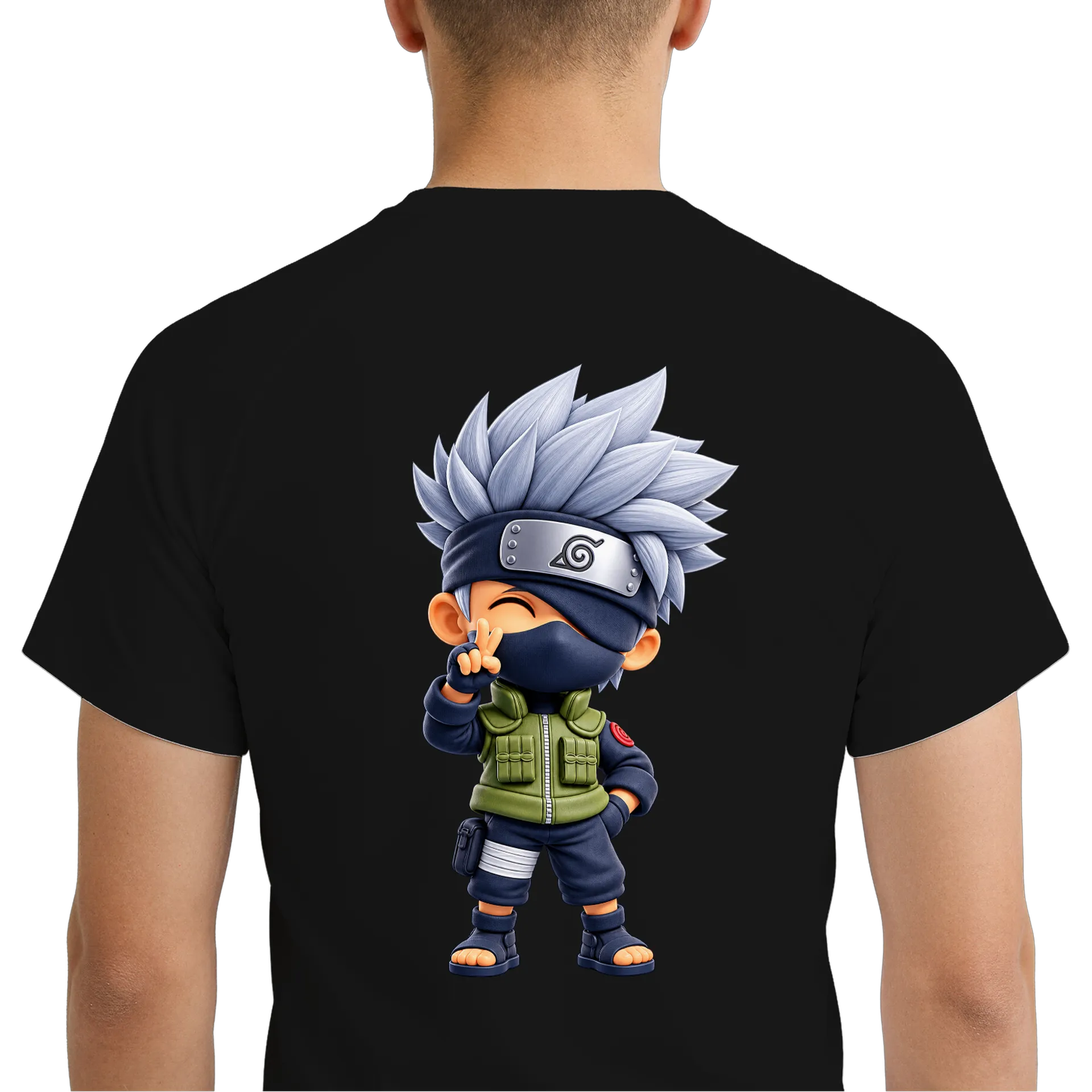 Camiseta Dry Fit Ninja Cabelo Prateado Estilo Cartoon de WEB TV JOAÇABA  — imagem 6 de 6