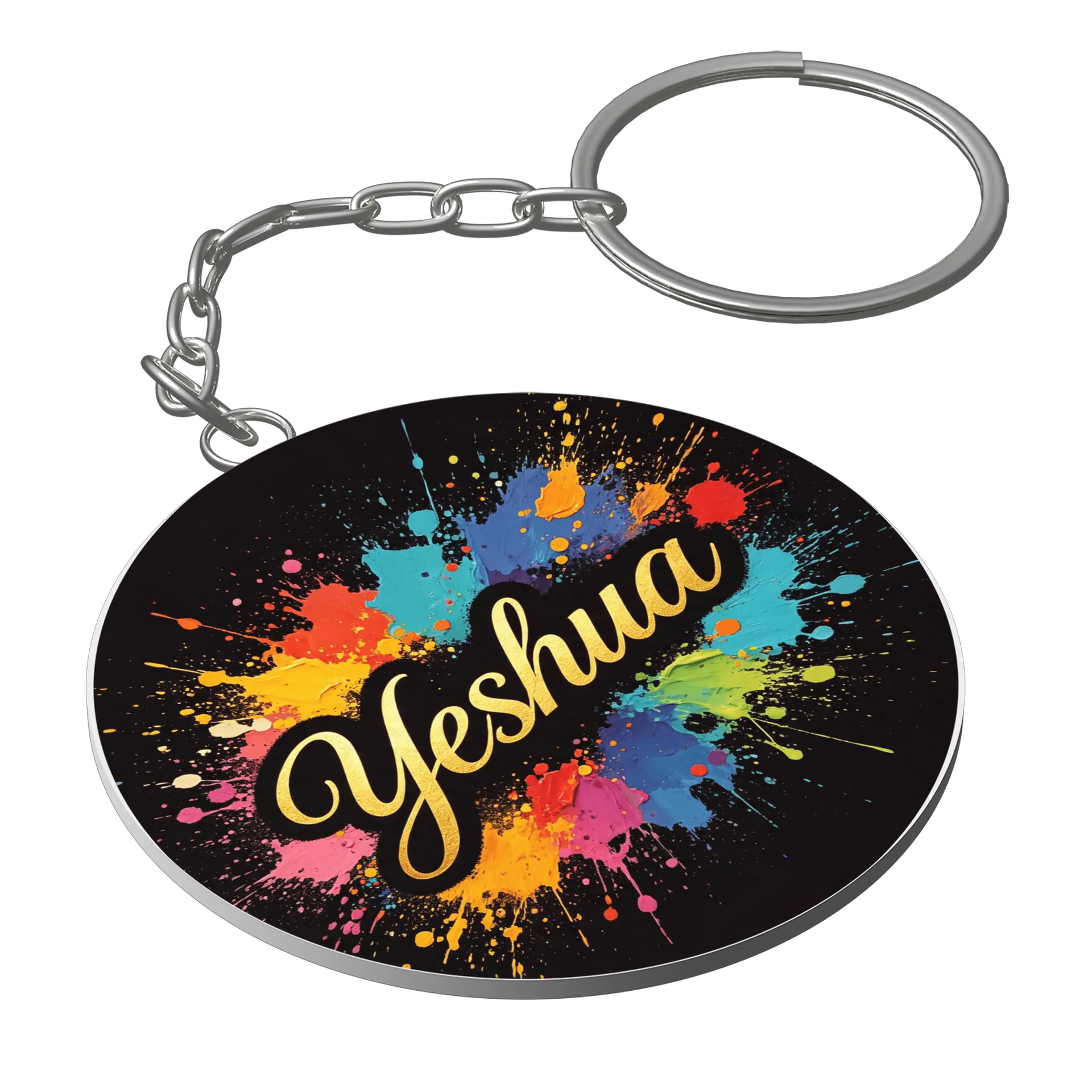 Chaveiro MDF Estampa Yeshua Colorida - Imagem 1