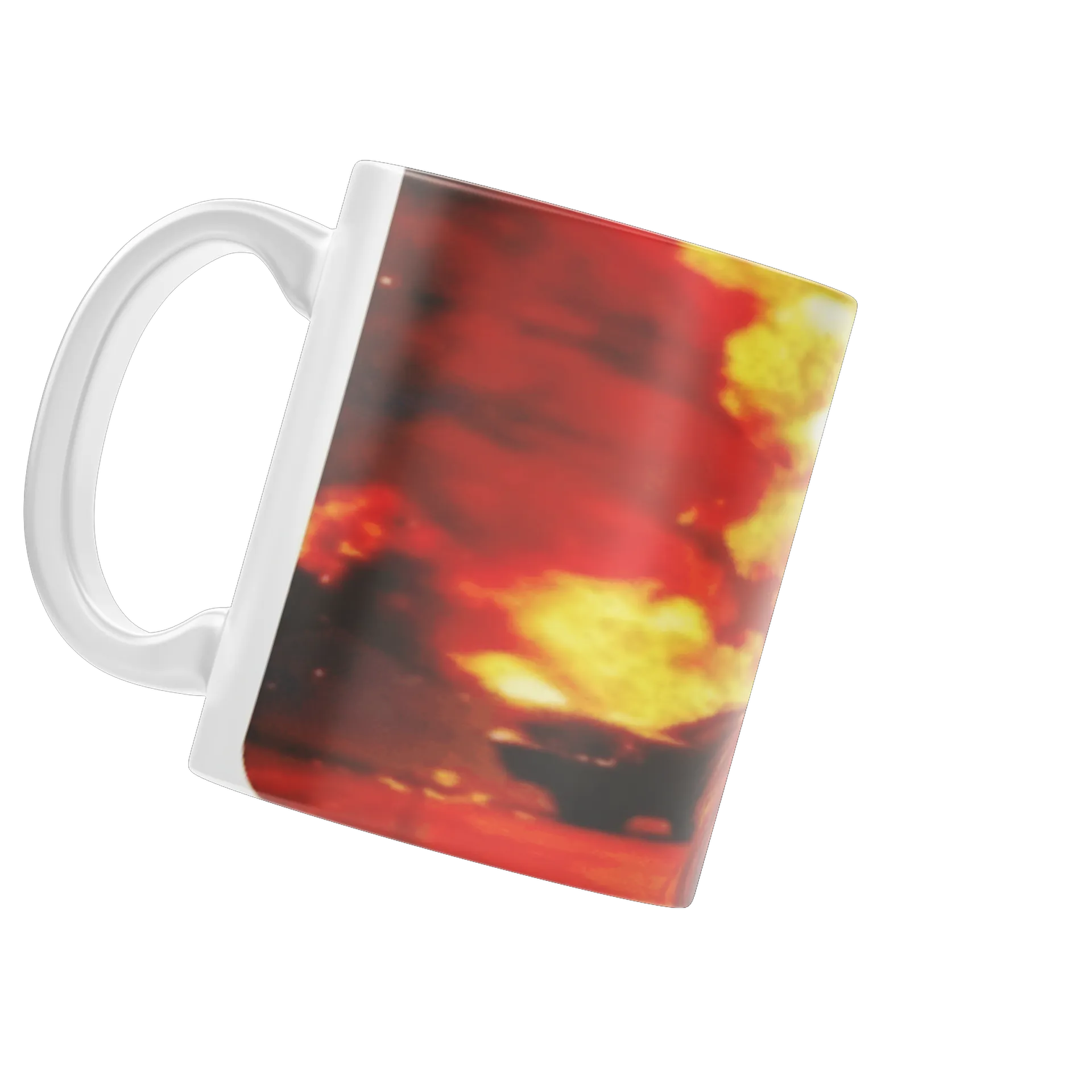 Caneca Porcelana Mulher Ruiva com Óculos e Explosão 325ml de Garagem ruiva — imagem 3 de 4