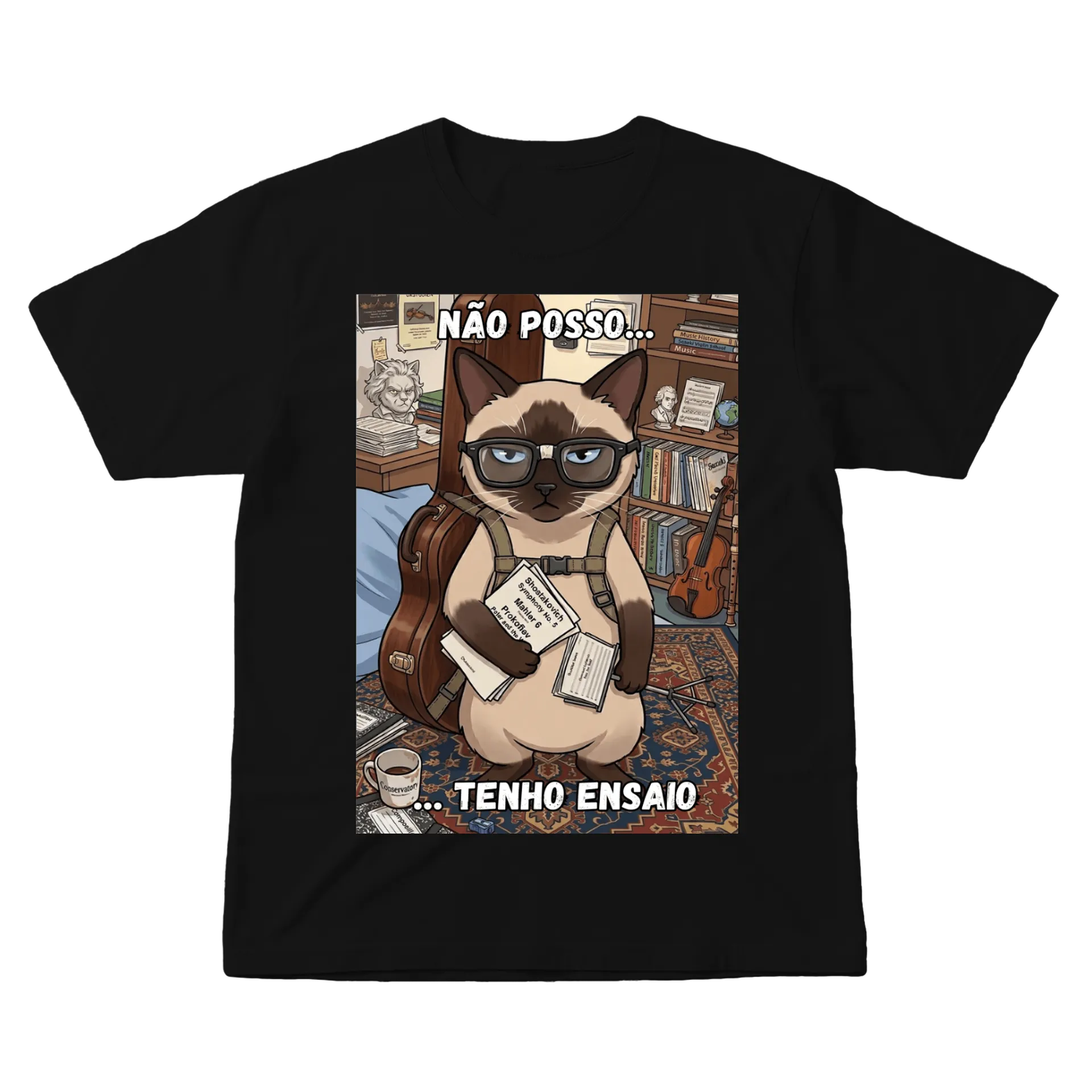 Camiseta “Não posso, tenho ensaio” - Imagem 1