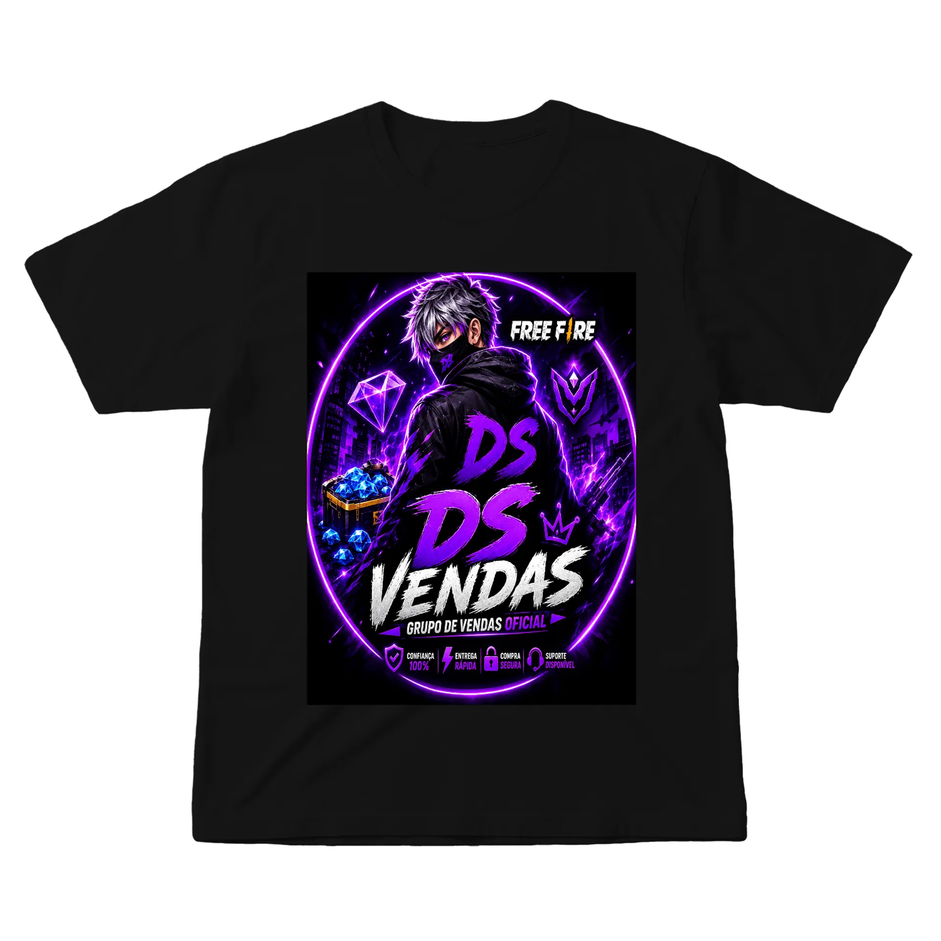 Camiseta Estampa Personalizada 100% Algodão DS vendas  - Imagem 1