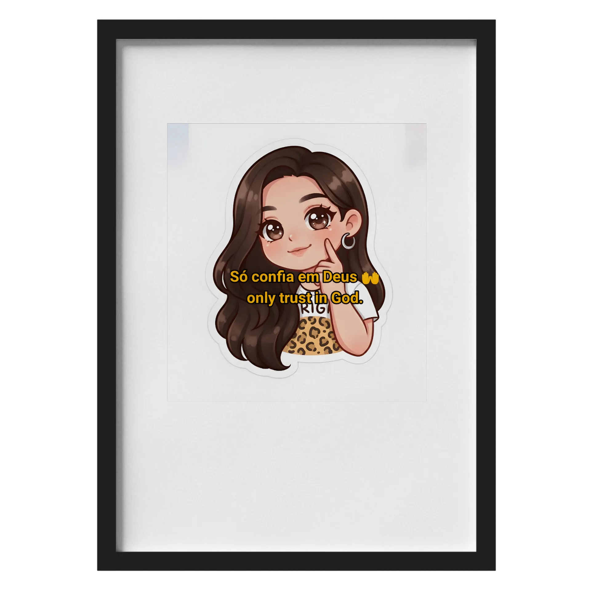 Quadro A3 personalizado Com Vidro - Imagem 1