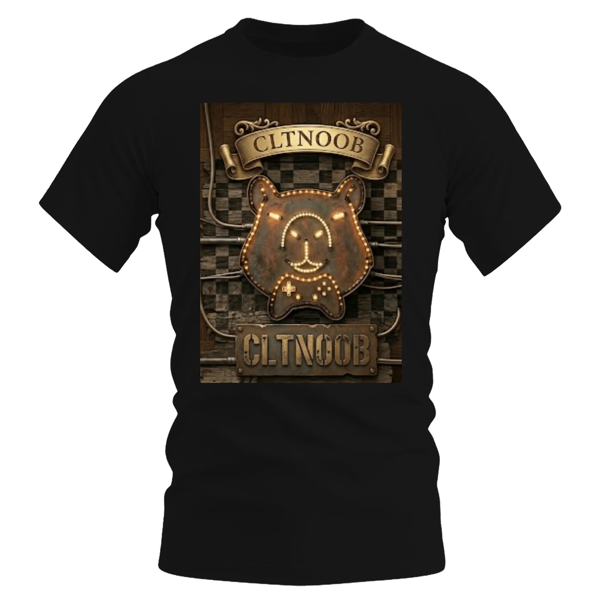Camiseta Dry Fit Estampa Urso Gamer 100% Polyester de cltnoob