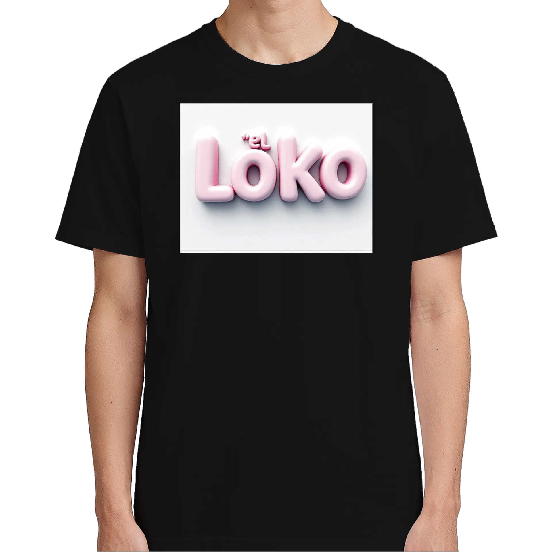 Camiseta LoKo 100% Algodão Pink Font 3D - Imagem 4