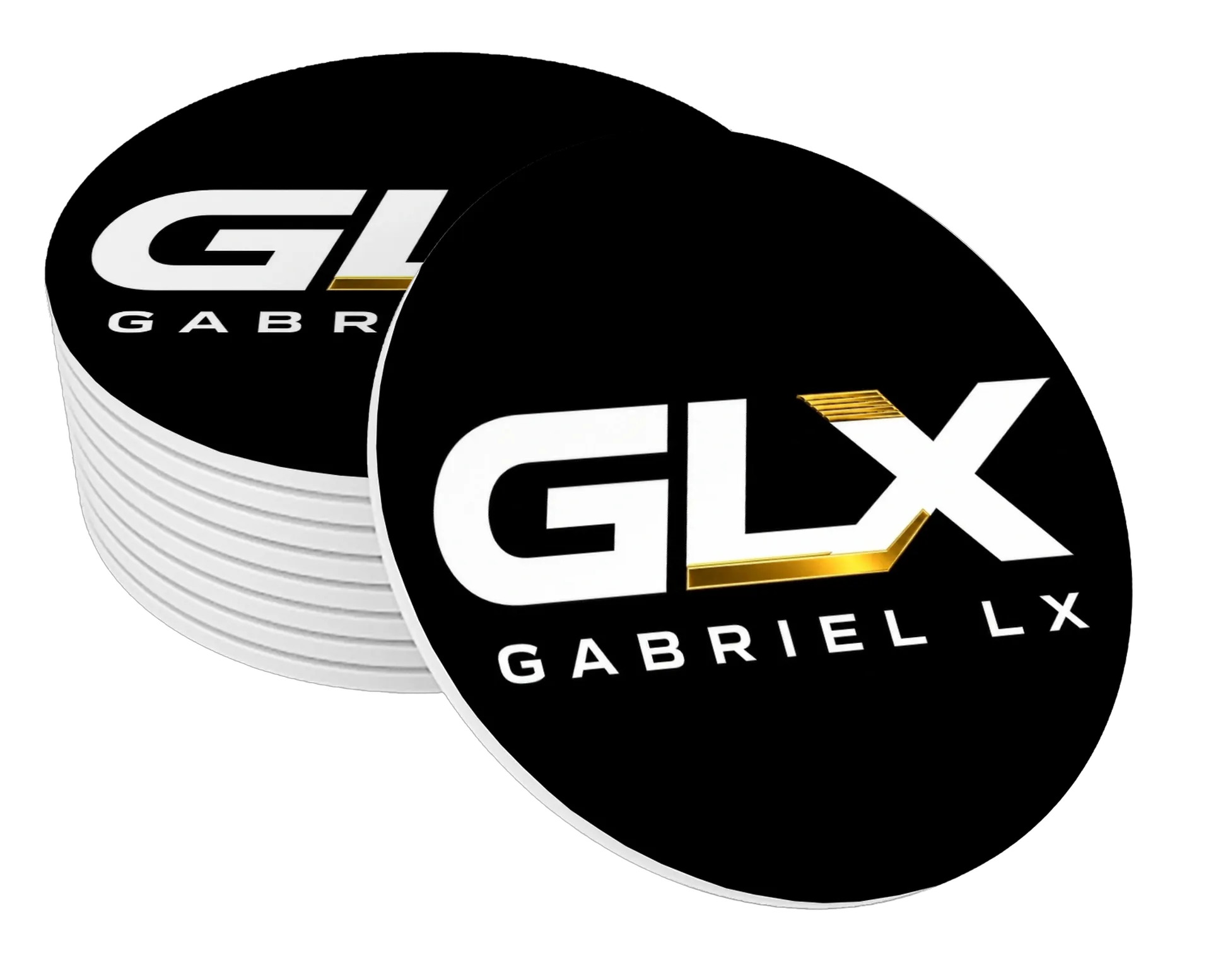 Porta-copo MDF Logotipo Gabriel LX 10x10cm de GabrielRibeirodaluz