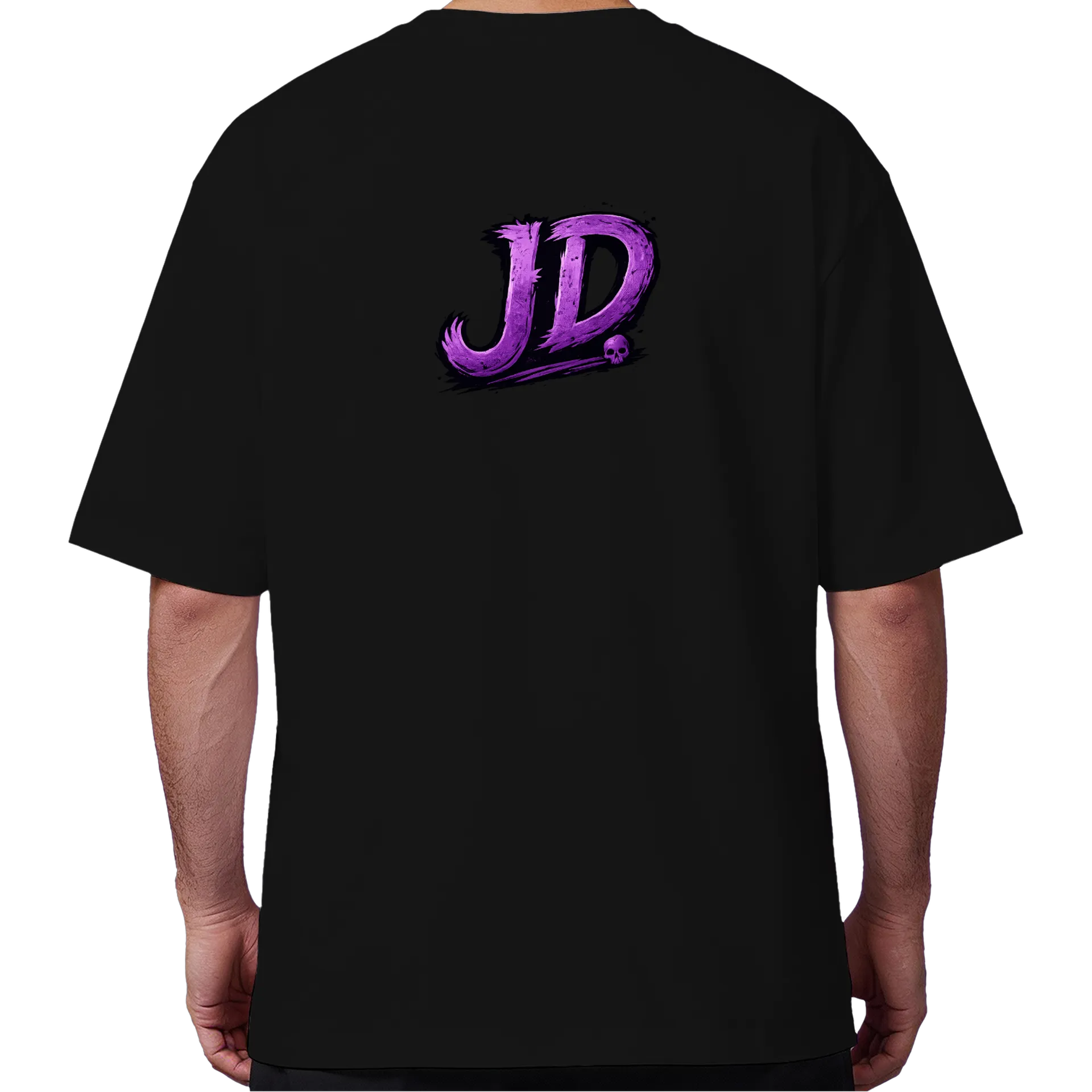 Camiseta Oversized Caveira Coroada Roxa - Imagem 6