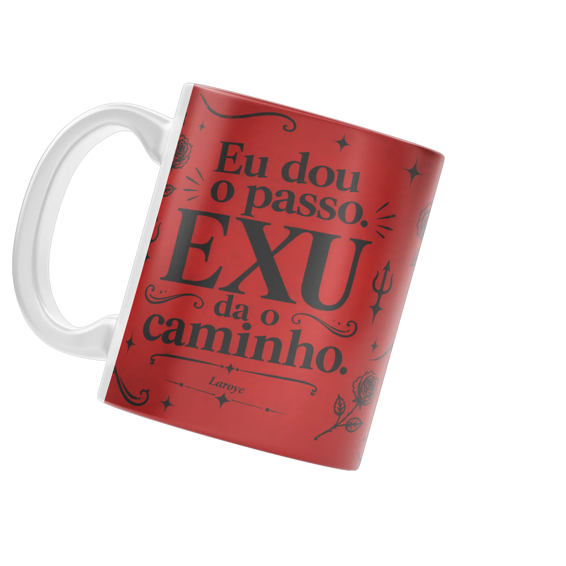 Caneca Eu dou o passo Exu da o caminho  - Imagem 3