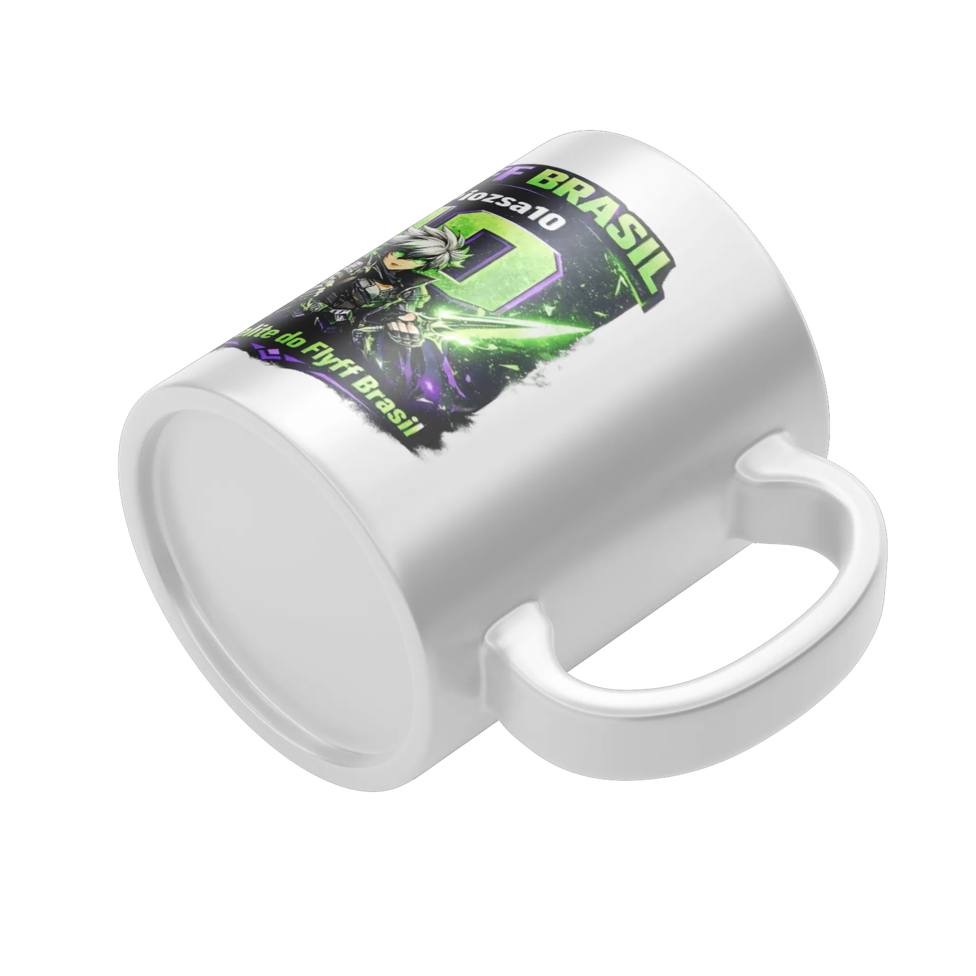 Caneca Porcelana Estampa Flyff Brasil 325ml - Imagem 4