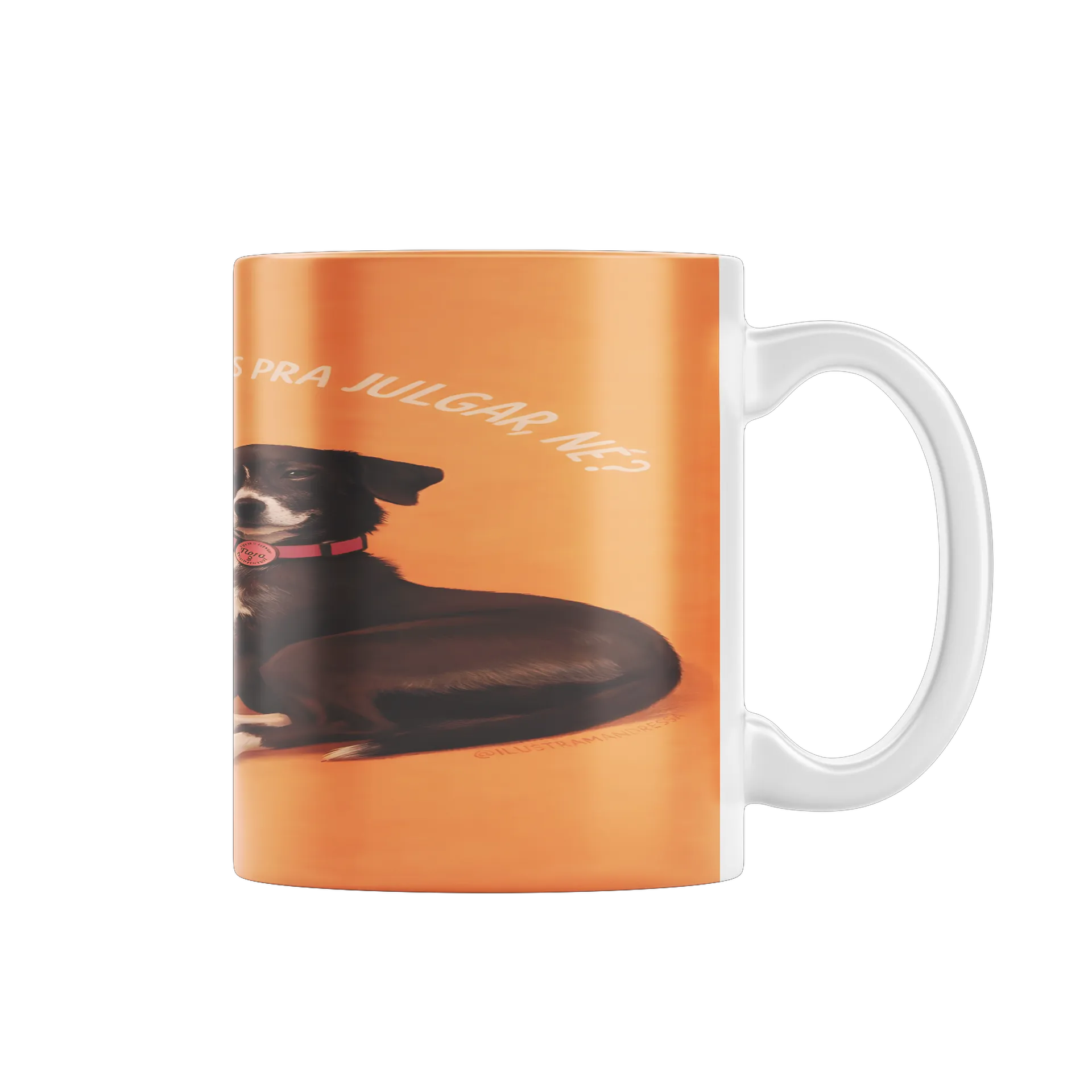 Caneca Porcelana Cão Amigo 325ml - Imagem 1