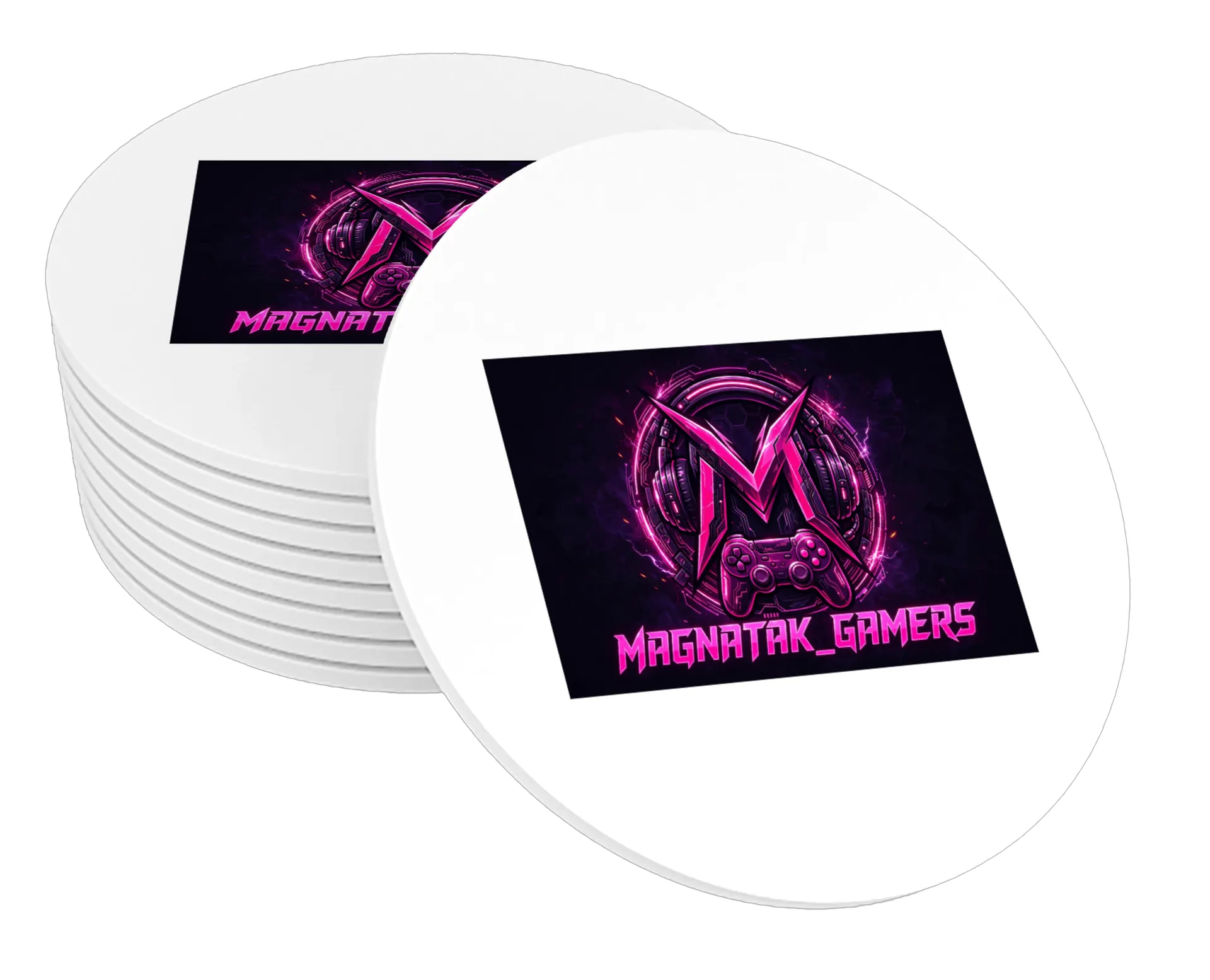 Porta-copo Logo Magniatak Gamers Gamer em MDF de @Magnatak_Gamers — imagem 1 de 3