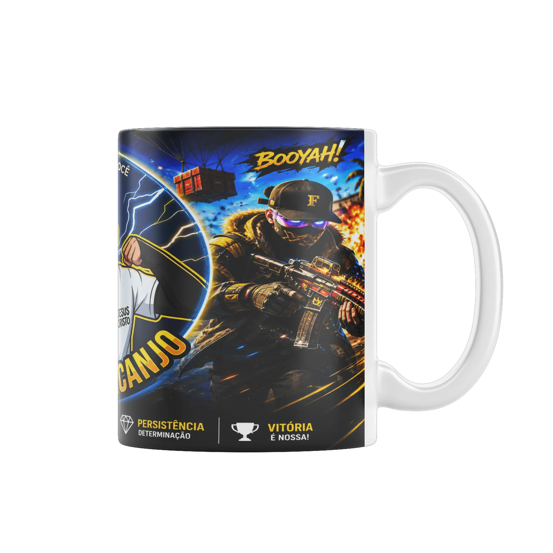 Caneca Personalizada Jesus Ama Voçê 325ml - Imagem 1