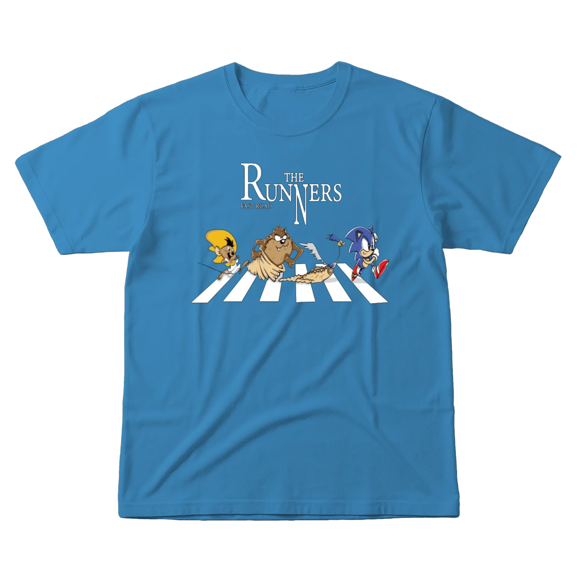 Camiseta Estampa Runners Personagens Cartoon 100% Algodão - Imagem 1