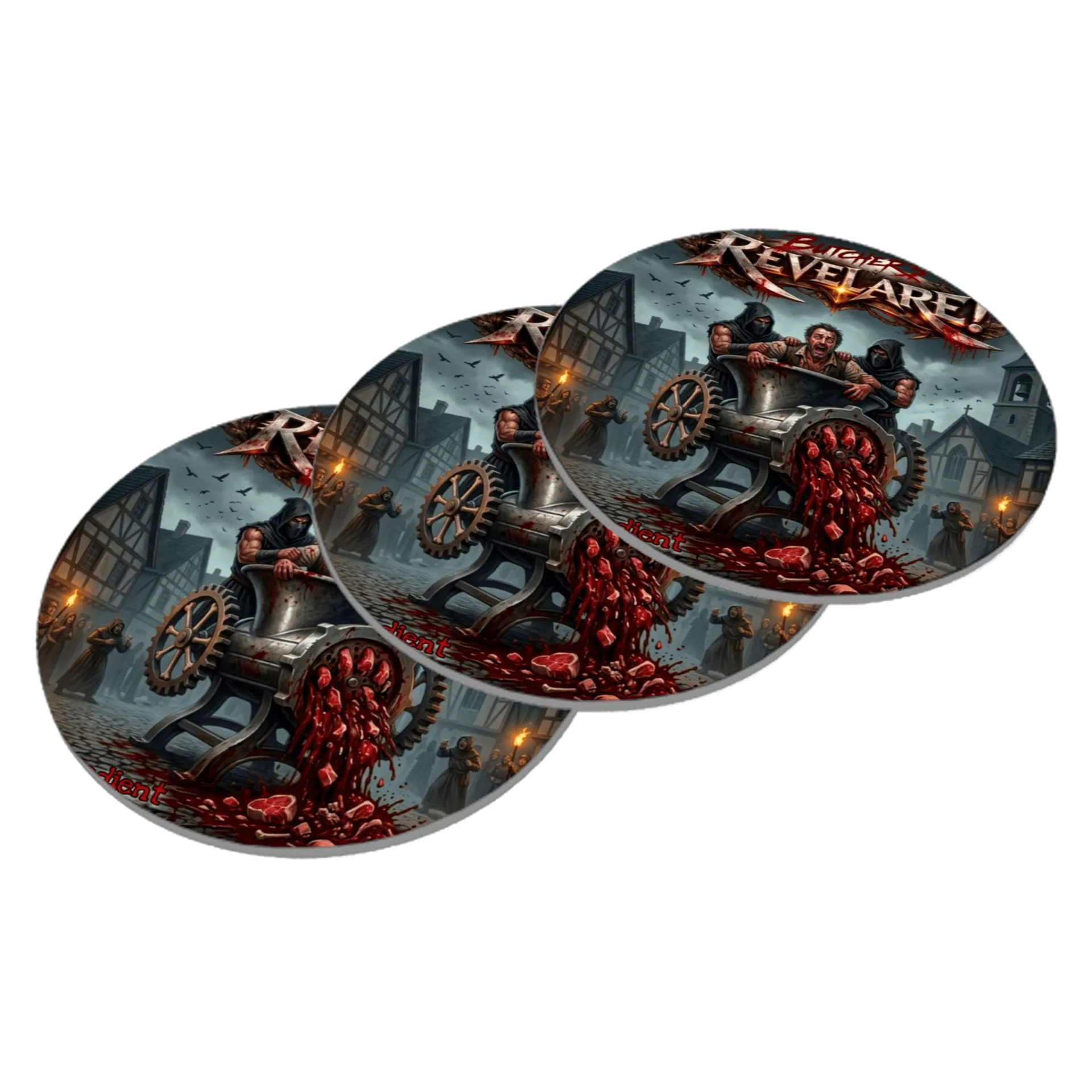 Porta-copo MDF Estampa Horror Butcher Revelare Demônio Iman de Butchers REVELARE  — imagem 2 de 3
