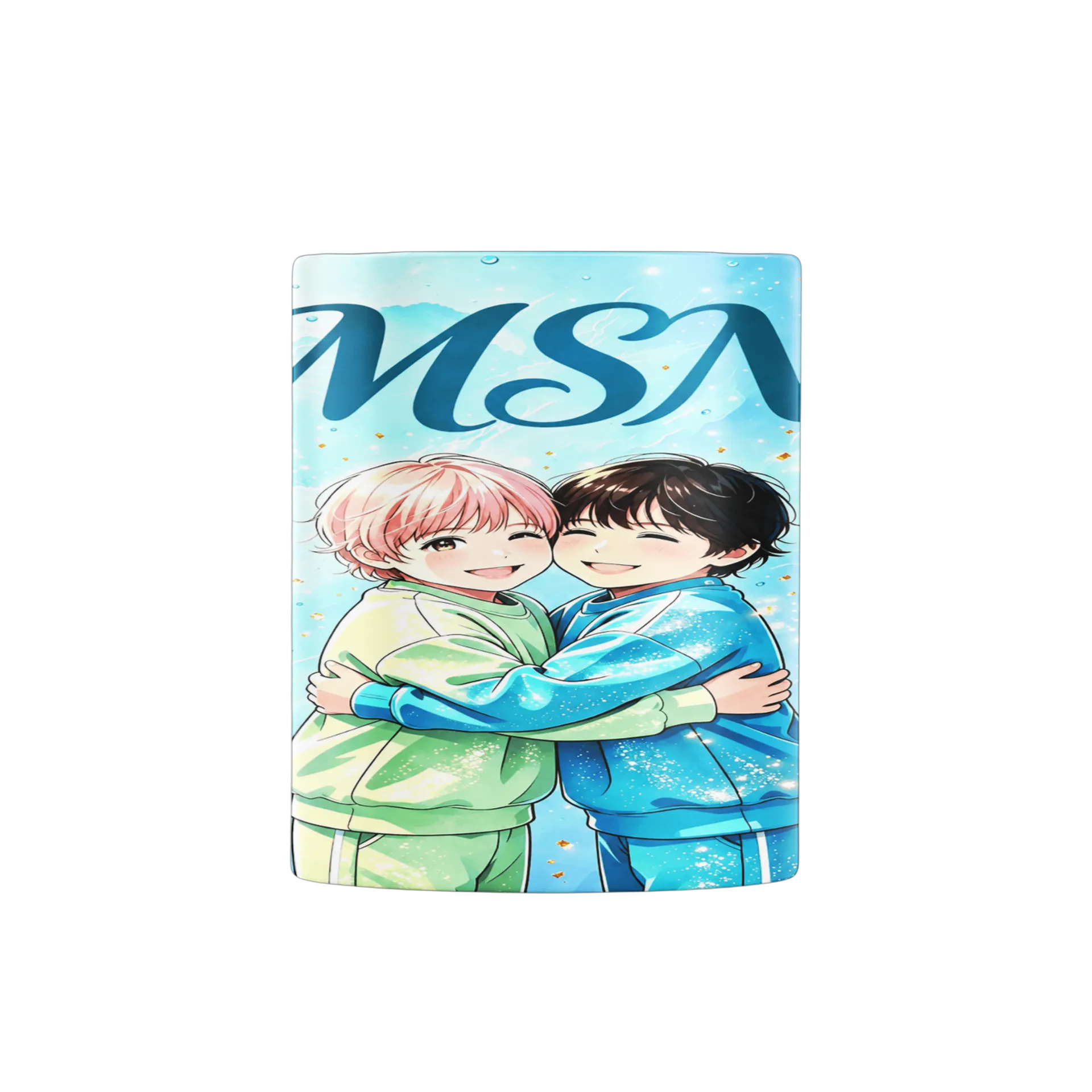 Caneca Porcelana Animações Gêmeos Abraço 325ml - Imagem 1