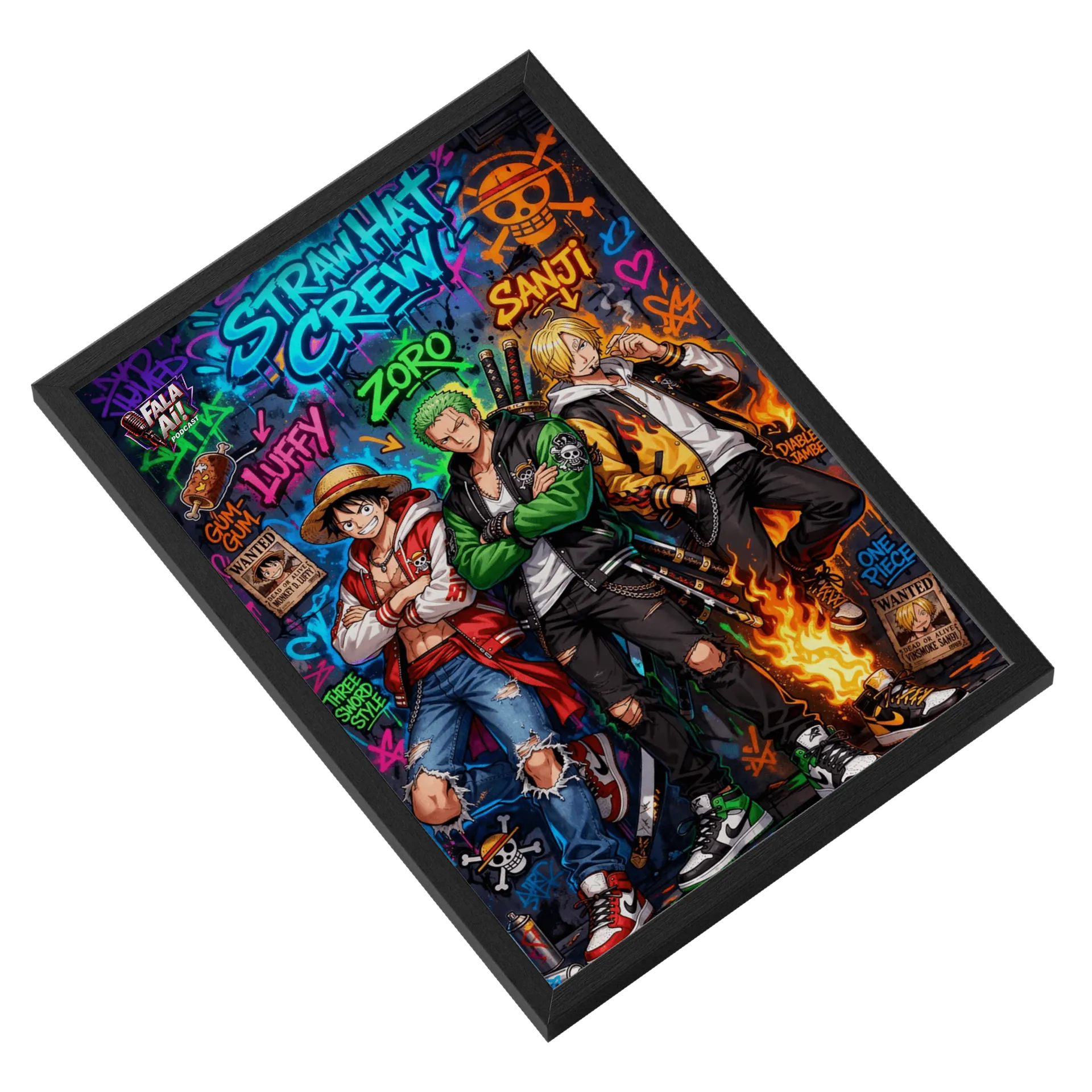 Quadro A3 One Piece personalizado - Imagem 2