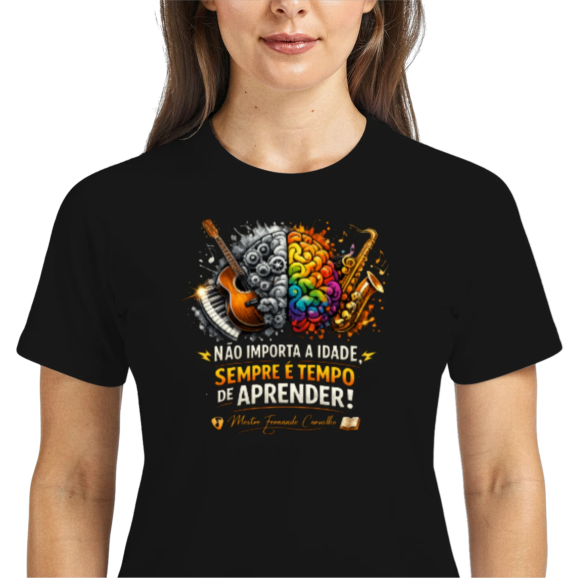 Camiseta Dry Fit Música Criatividade 100% Polyester - Imagem 3