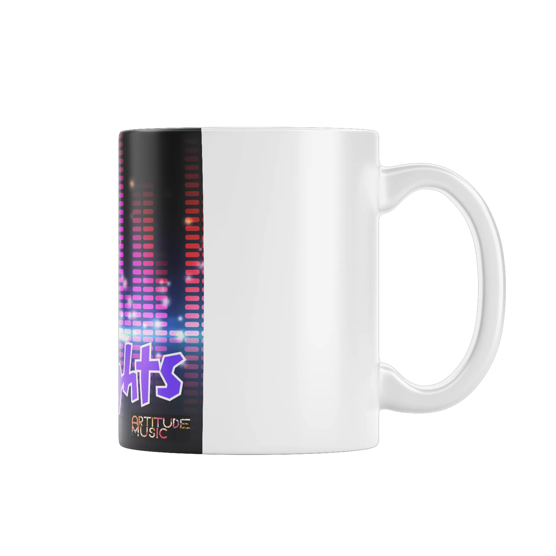 Caneca Estampa Tipográfica Jersey Nights Equalizador 325ml - Imagem 1