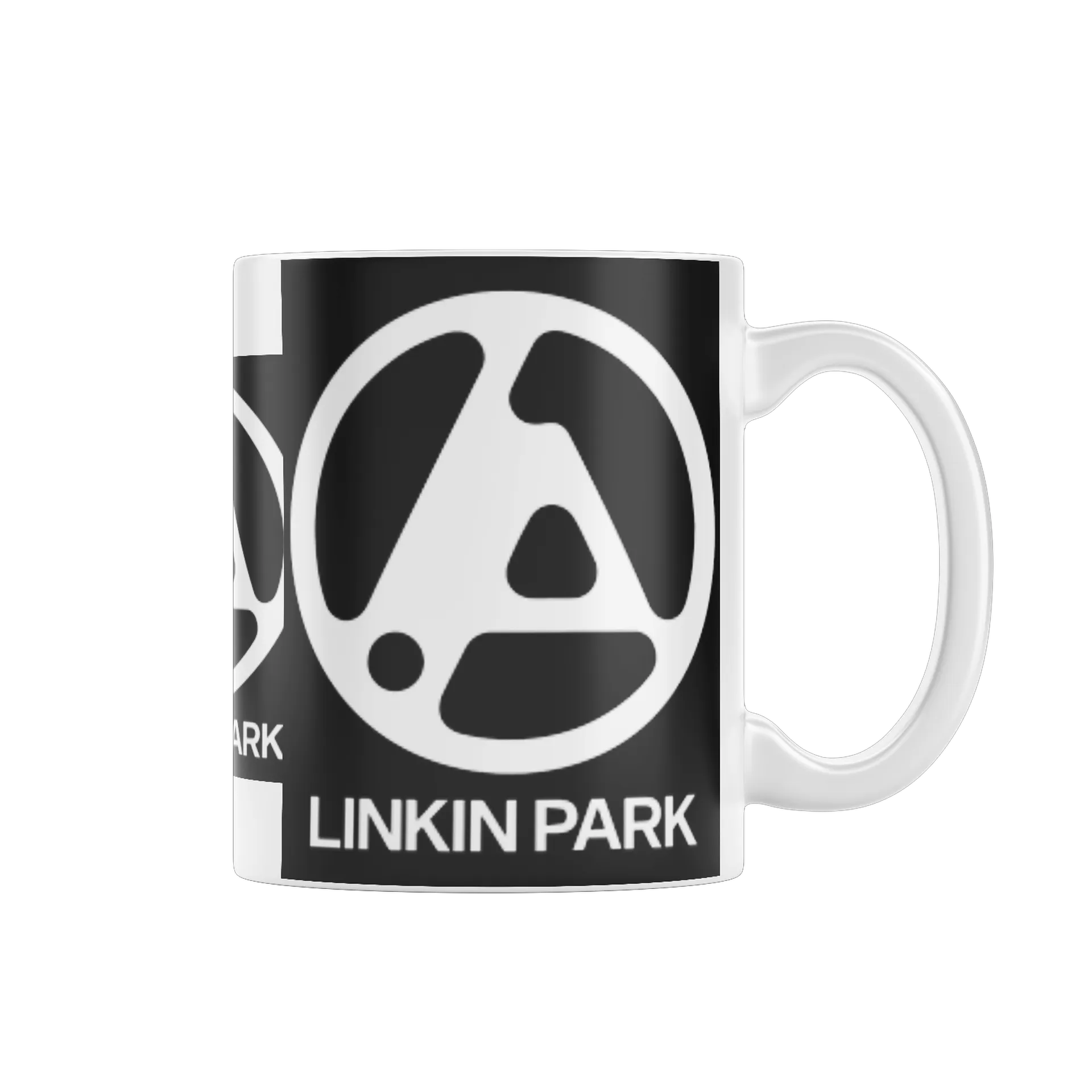 Caneca Porcelana Logotipo Linkin Park Branco 325ml - Imagem 1