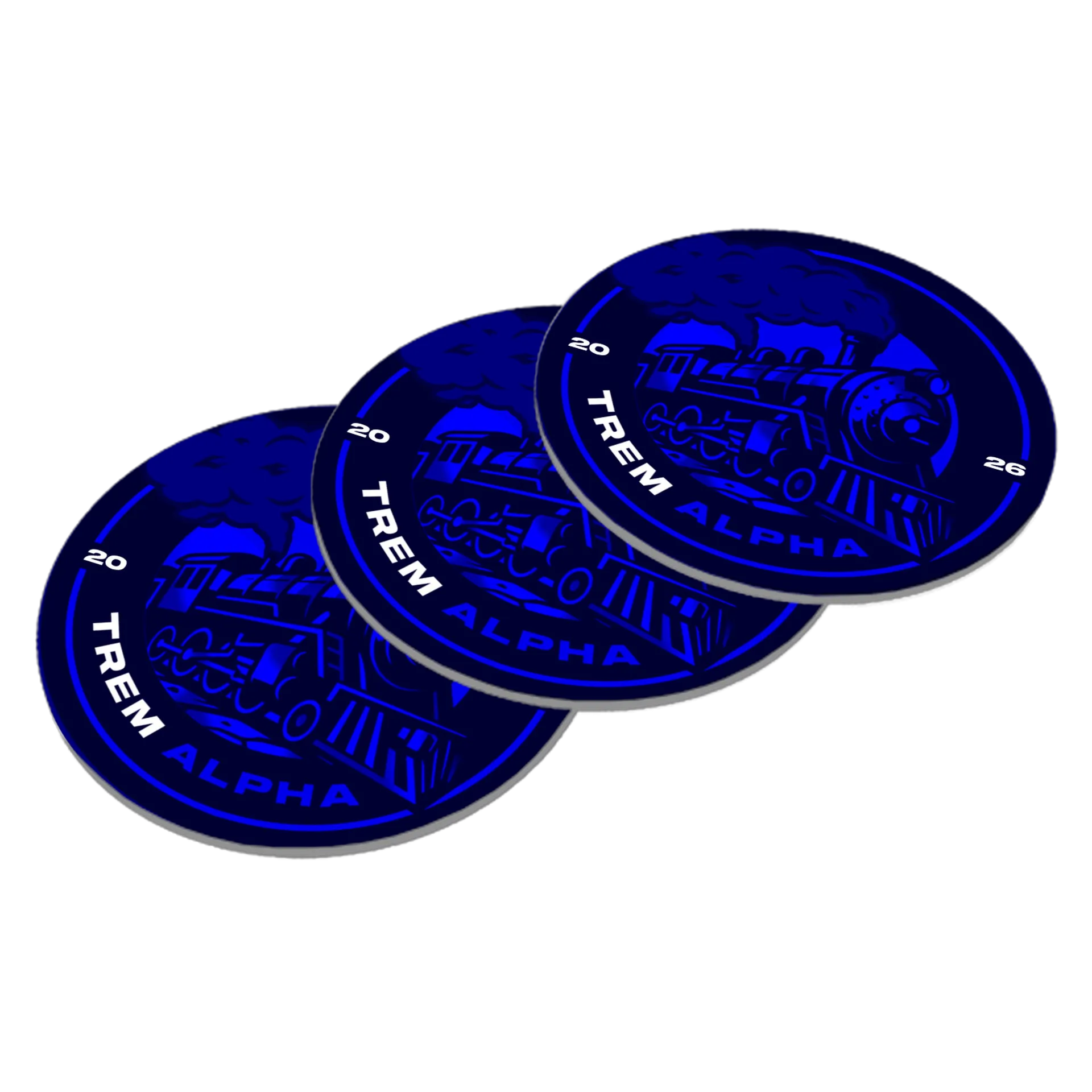 Porta-copos personalizado de TREM ALPHA
