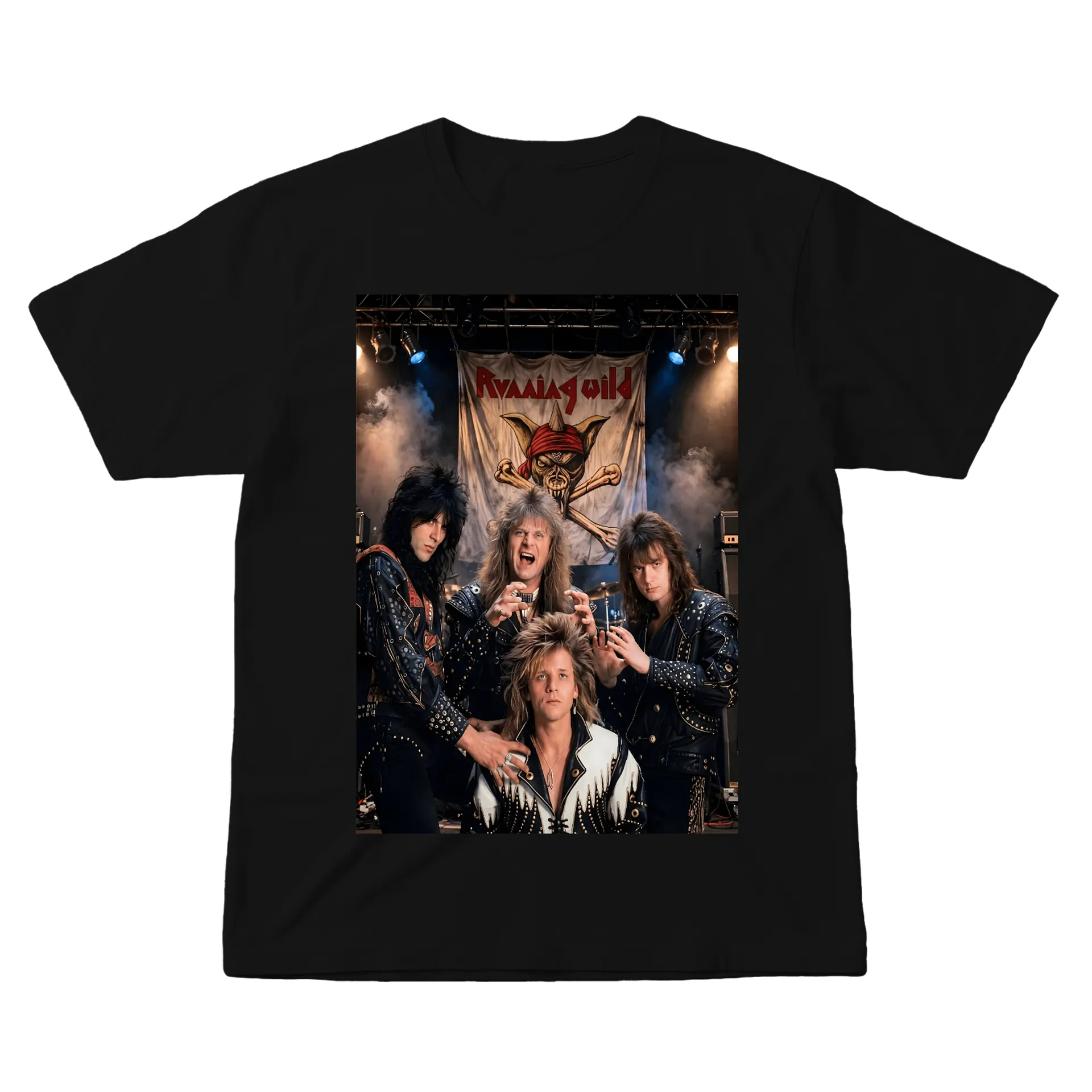 Camiseta Banda de Heavy Metal running wild 100% Algodão - Imagem 1