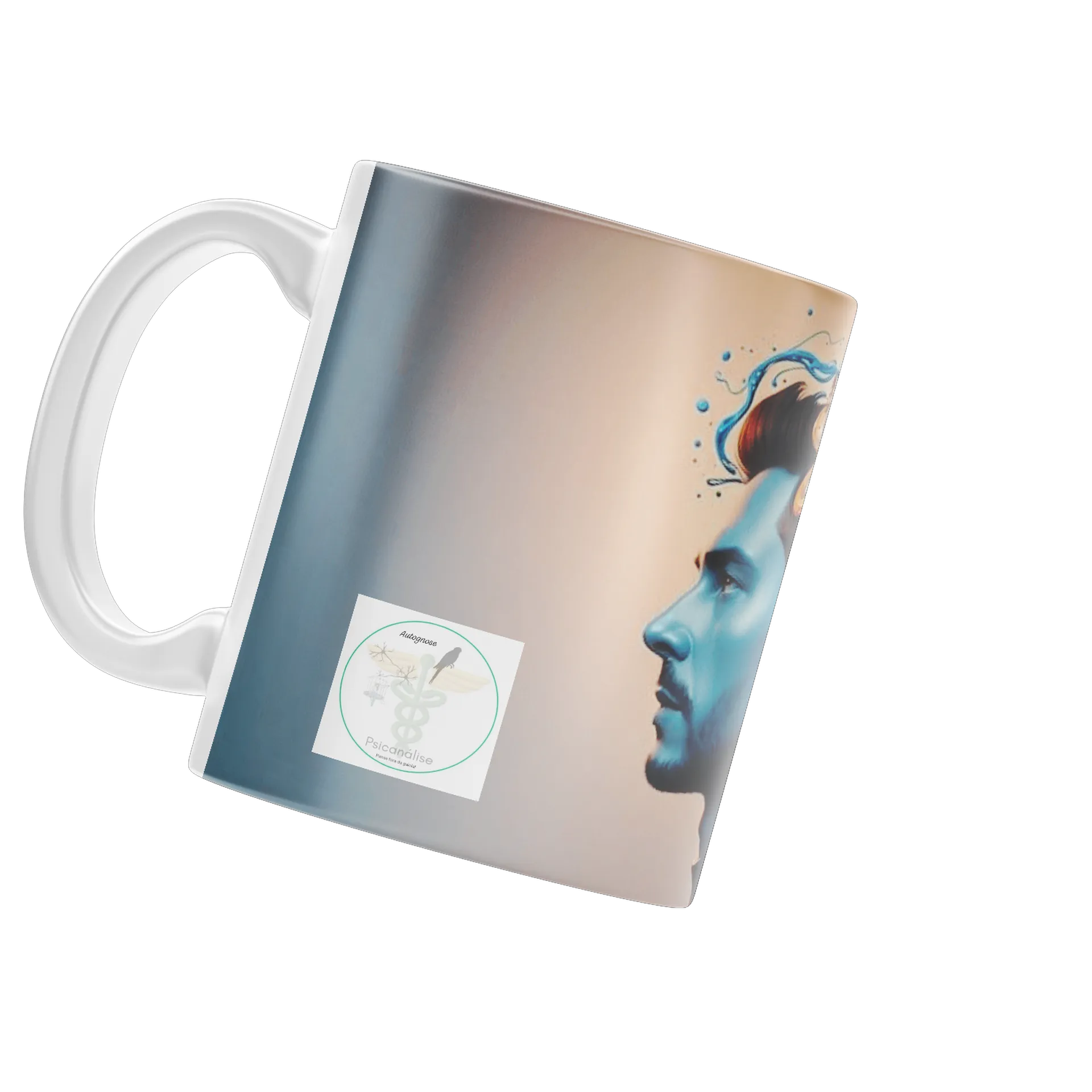 Caneca Porcelana Arte Criativa 325ml de Luccas Henrique 