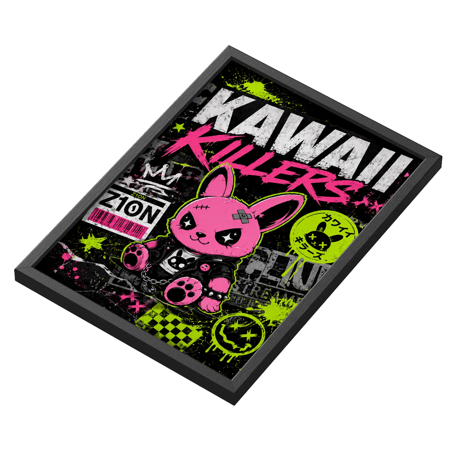 Quadro Kawaiis Killers A3 MDF e Vidro - Imagem 3