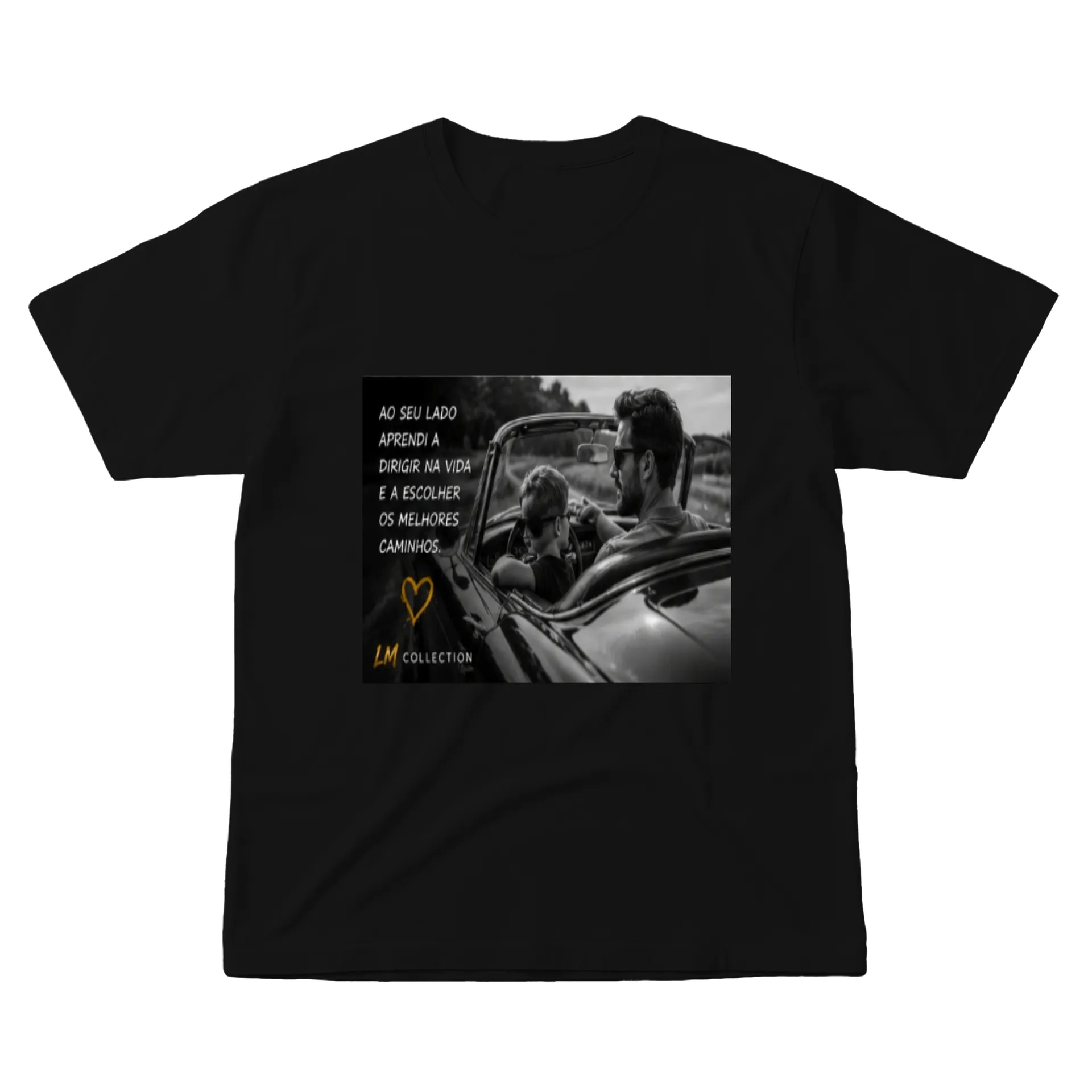 Camiseta Estampa Frases Direção 100% Algodão - Imagem 1