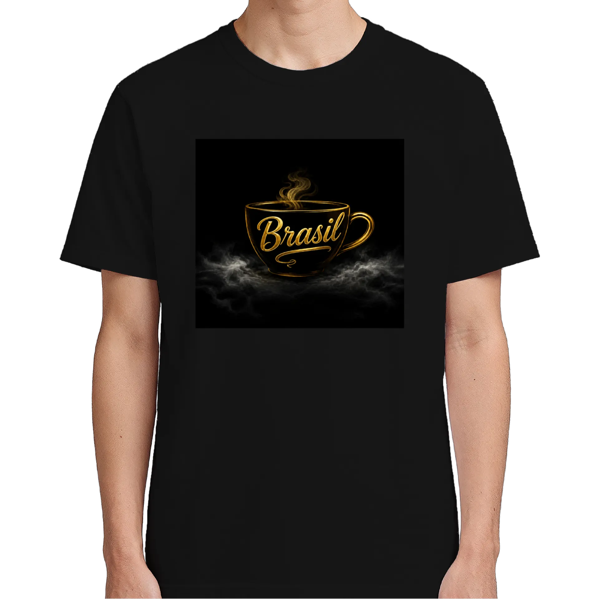 Camiseta Brasil Ouro Estampa Chá Ouro 100% Algodão - Imagem 5