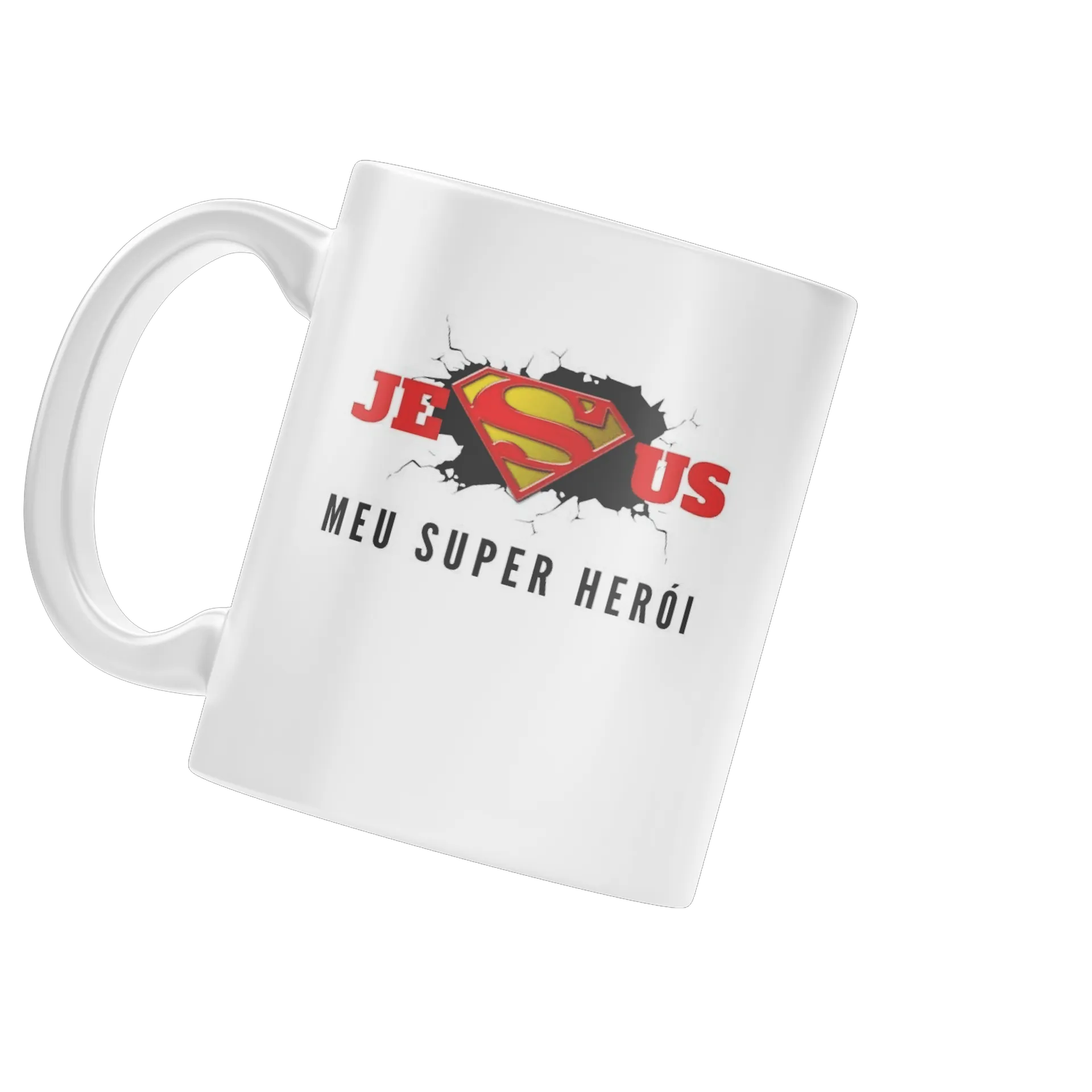 Caneca Porcelana Jesus Meu Super Herói 325ml de Redeem Wear