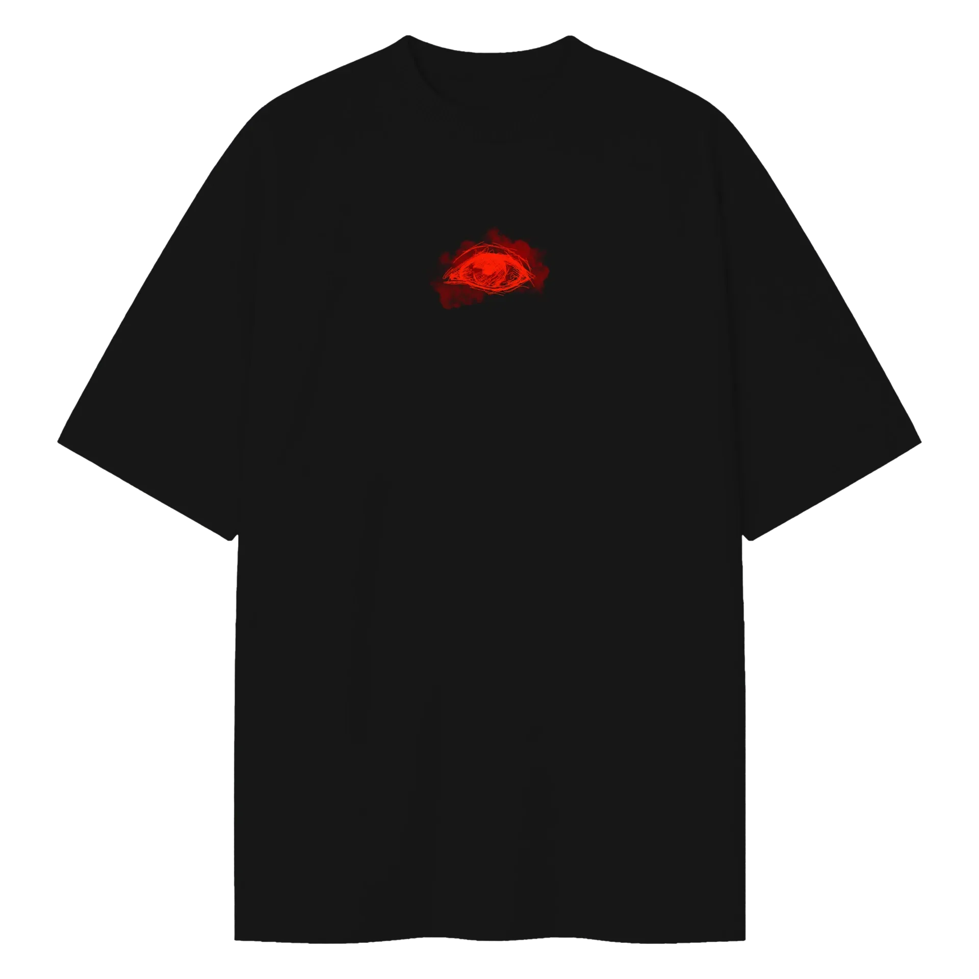 Camiseta Oversized OLHO REDLOCK🩸- War Never Seem - Imagem 1