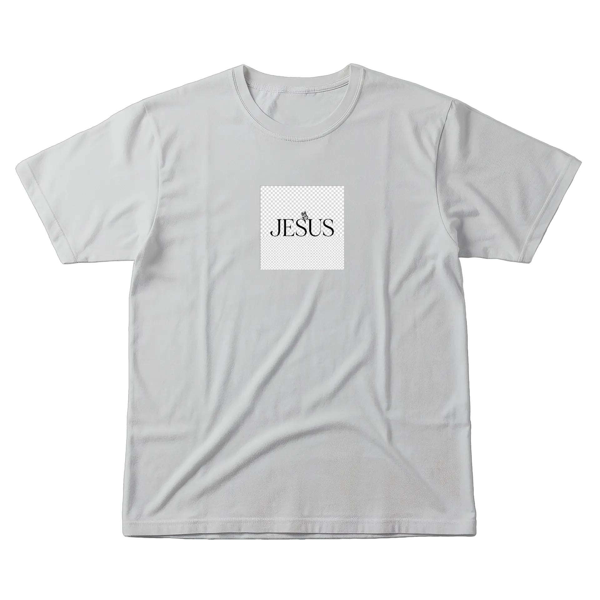 Camiseta JESUS 100% Algodão Branco - Imagem 1