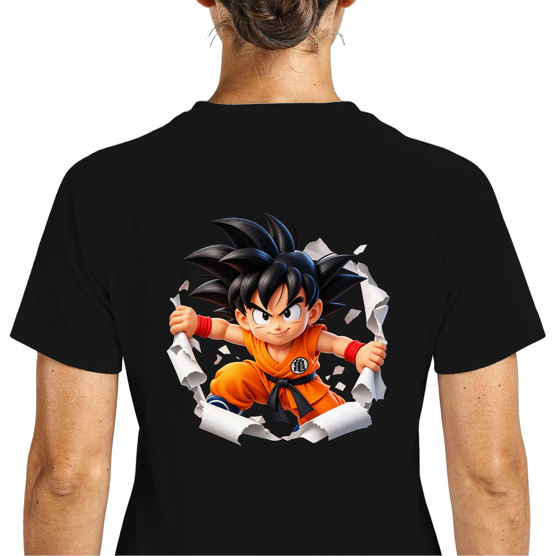 Camiseta Dry Fit Goku Infantil Anime Colorido Poliéster - Imagem 5