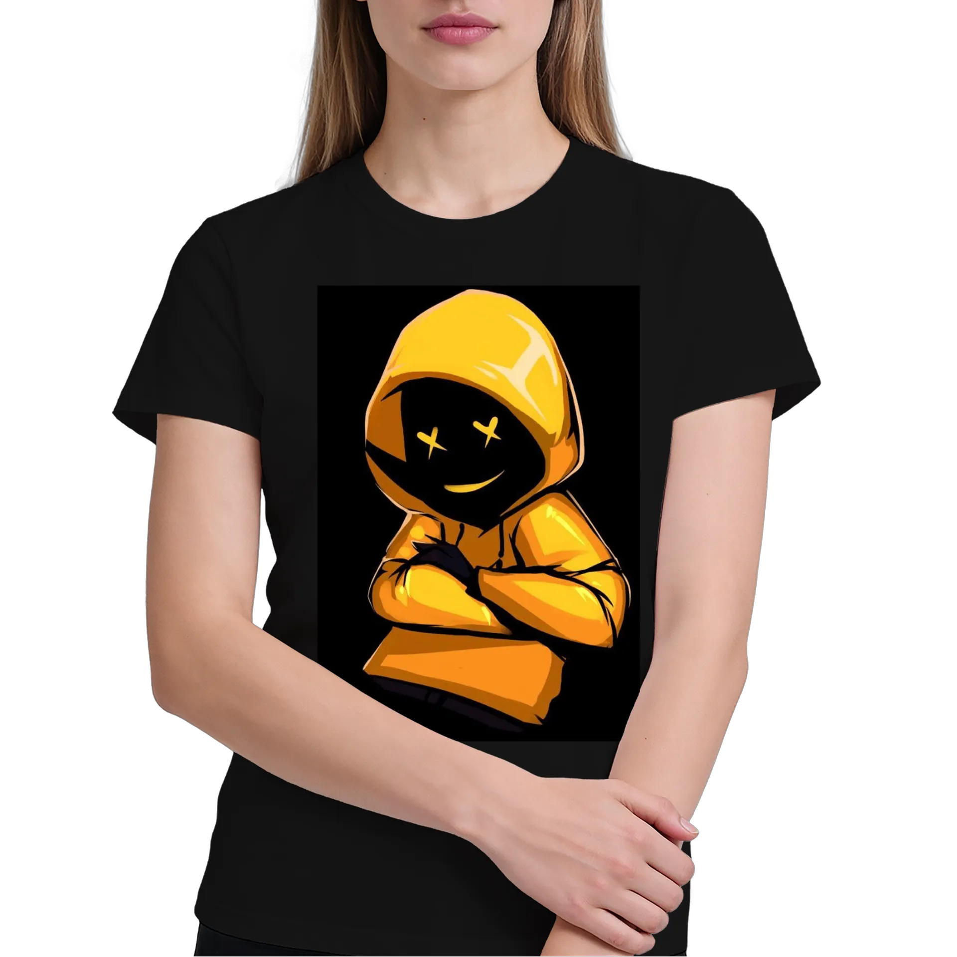 Camiseta Cabeça Amarela Encapuzada 100% Algodão - Imagem 4