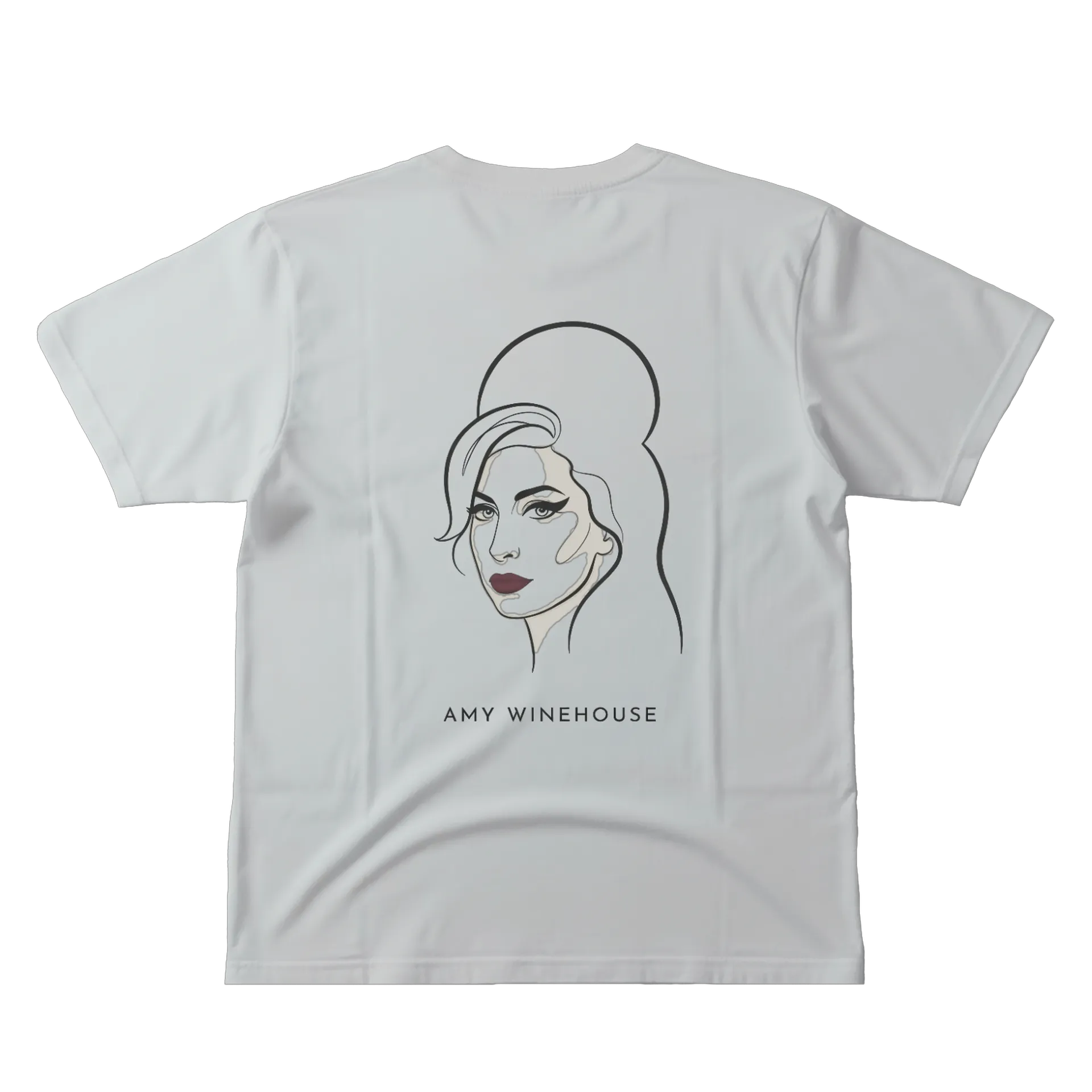 Camiseta Estampa Tipográfica Amy Winehouse 100% Algodão de Caneca Store — imagem 2 de 6