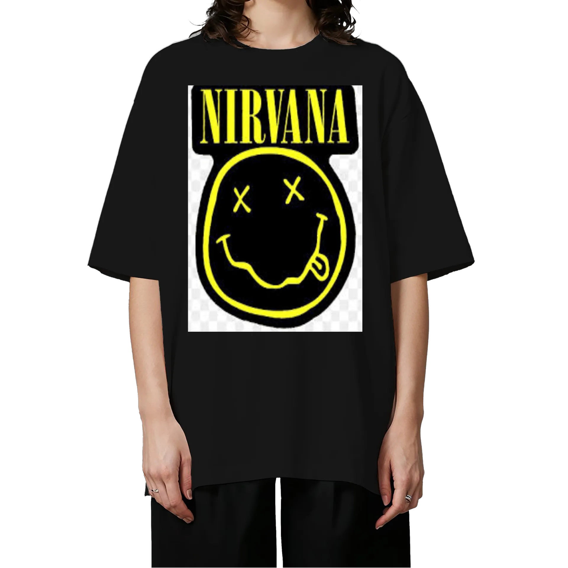 Camiseta Oversized Estampa Nirvana 100% Algodão - Imagem 3