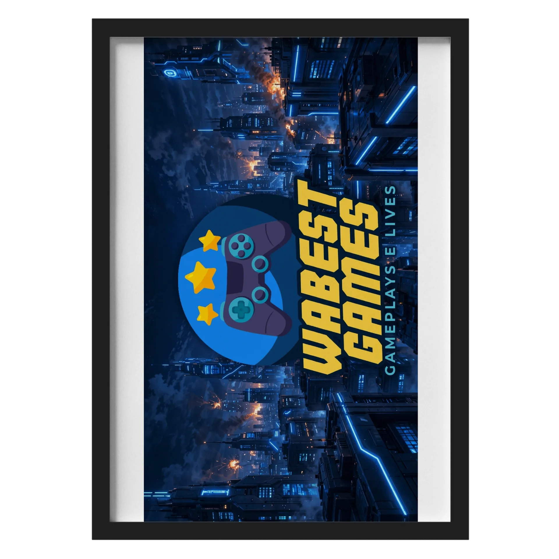 Quadro WABest Games A3 MDF e Vidro de WABEST Games — imagem 1 de 3