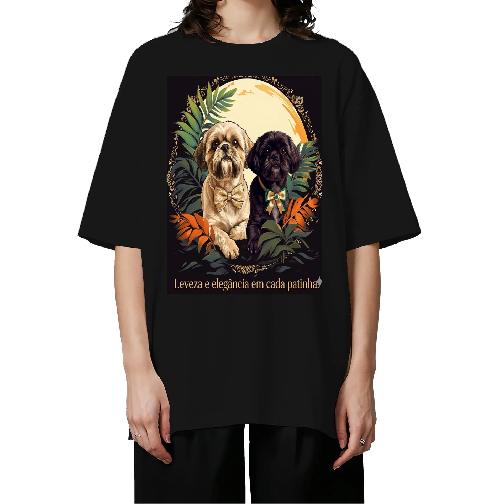 T-shirt Premium Oversized 100%AlgodãoColeção Elegância Pet  - Imagem 3