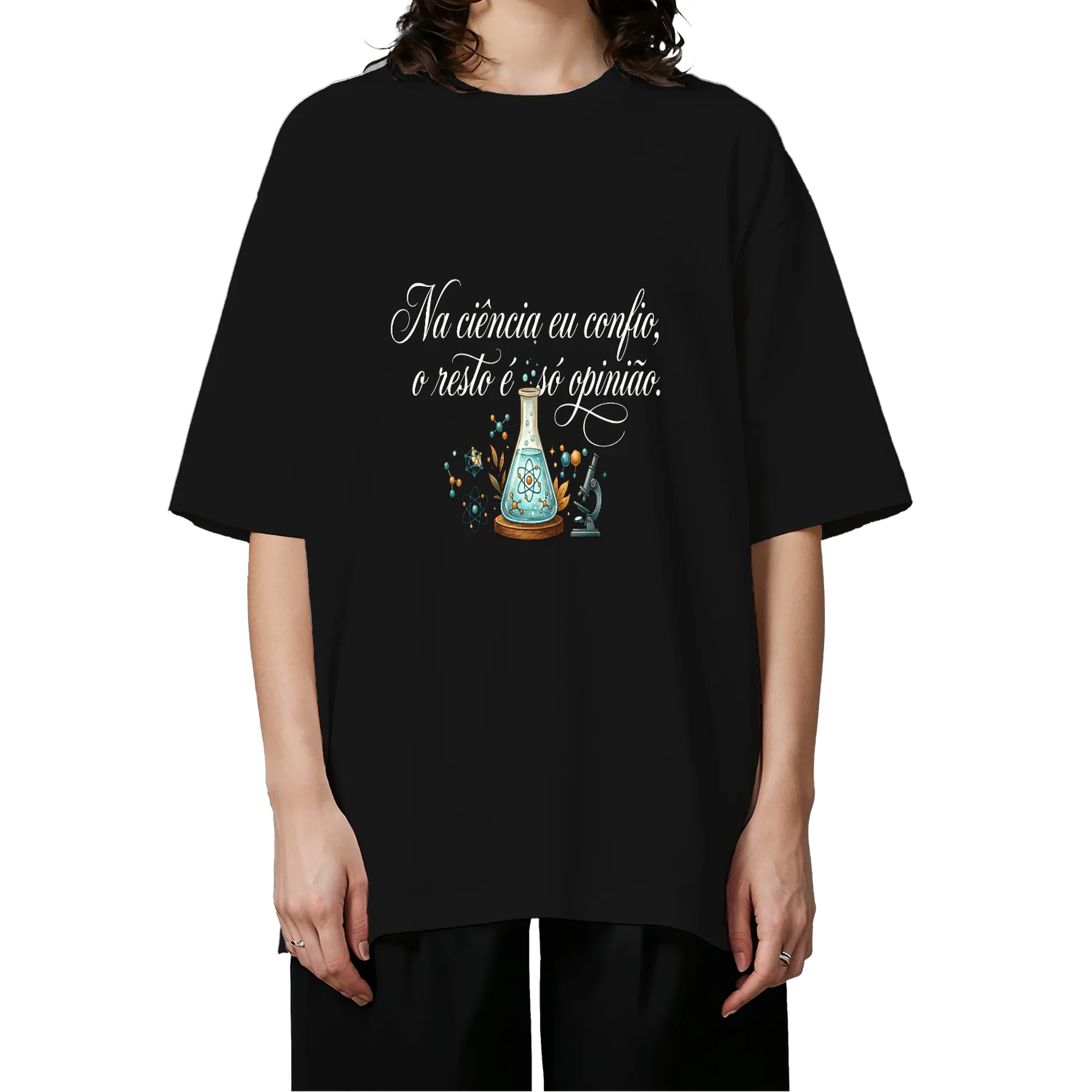 Camiseta Oversized ciencia - Imagem 3