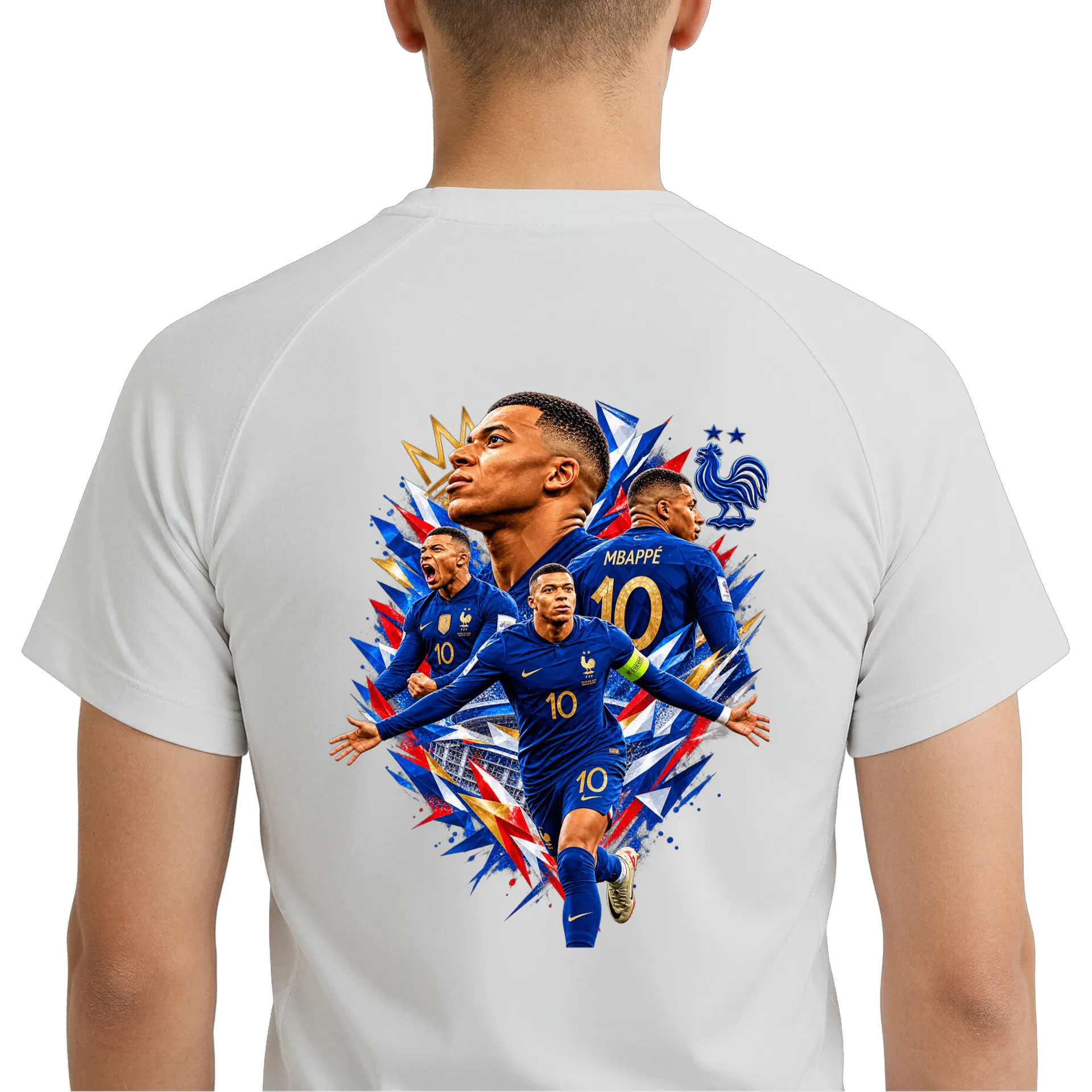 Camiseta Dry Fit Kylian Mbappé Seleção Francesa 100% - Imagem 6