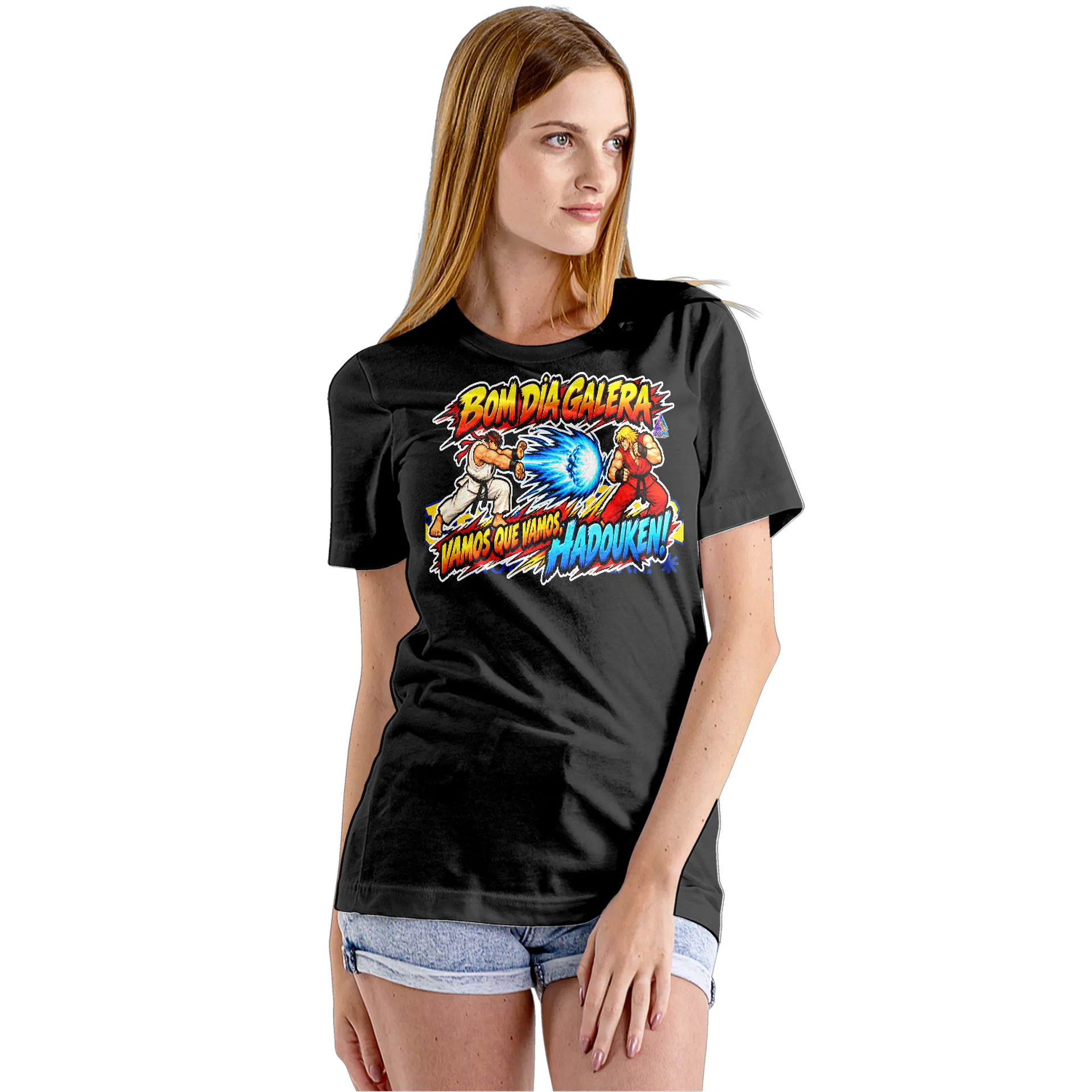 Camiseta Babylook Estampa Tipográfica HADOUKEN 100% - Imagem 5