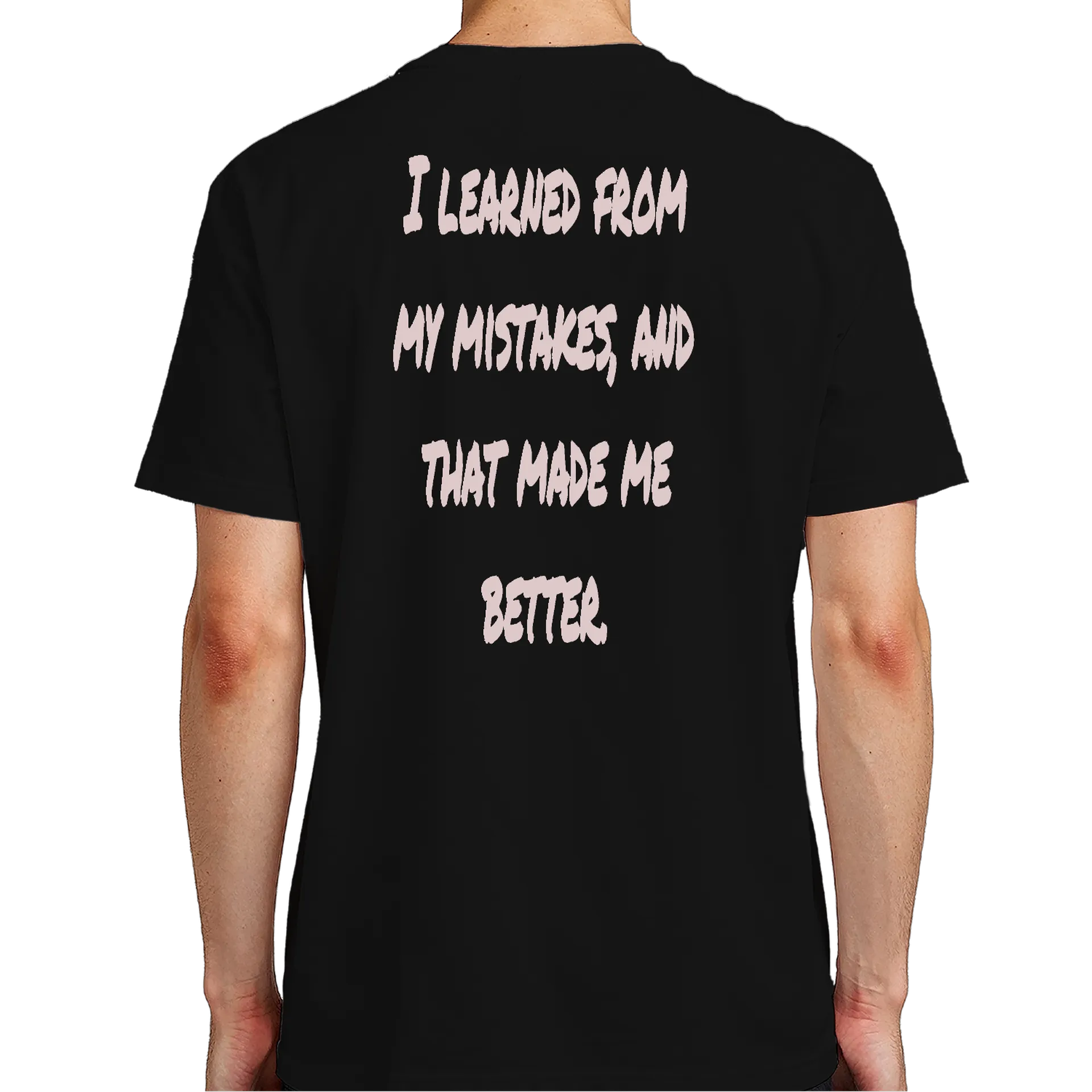 Camiseta Frases I Learned From My Mistakes And That Made de Jones — imagem 6 de 6