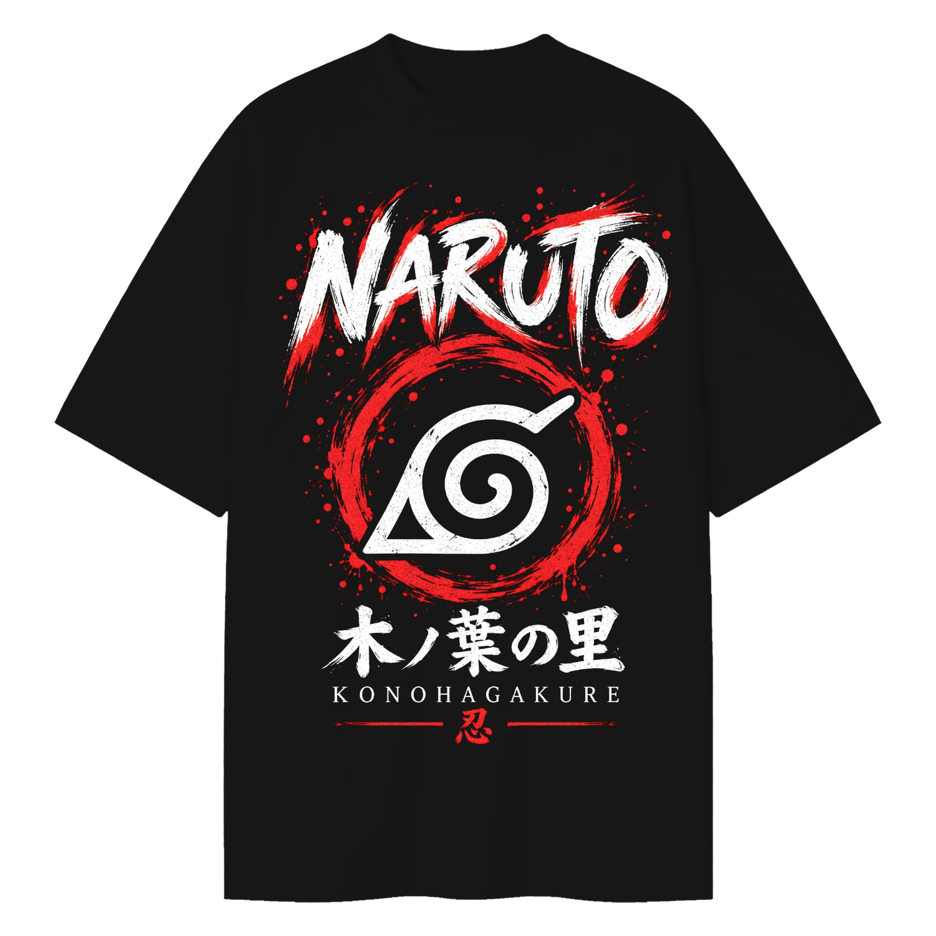 Camiseta Oversized Kurama Anime Naruto Premium - Imagem 1