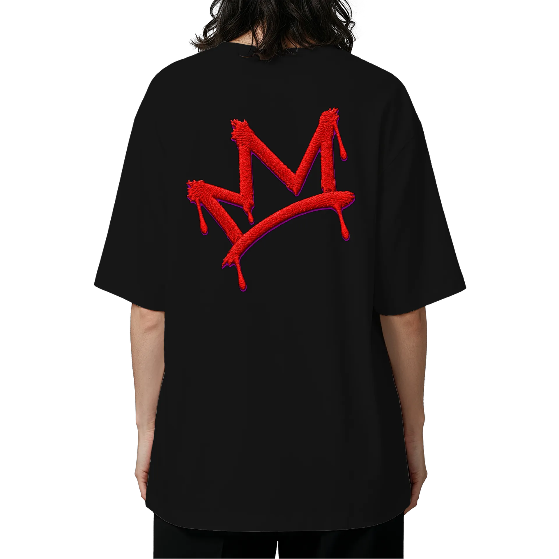 Camiseta Oversized Jesus de Máscara e Arte Grunge Marginal - Imagem 5