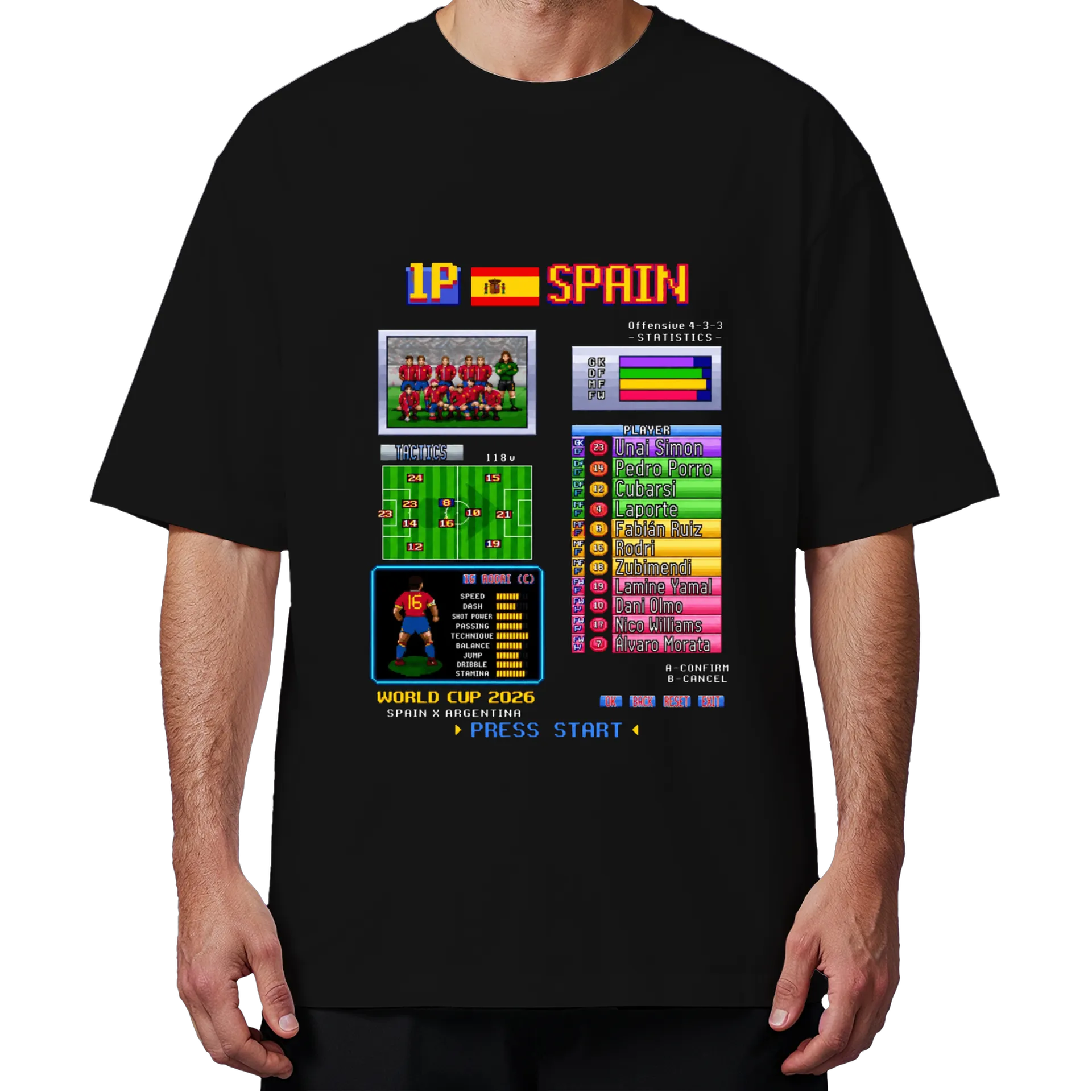 Camiseta Oversized Arcade Retrô Preto - Imagem 4