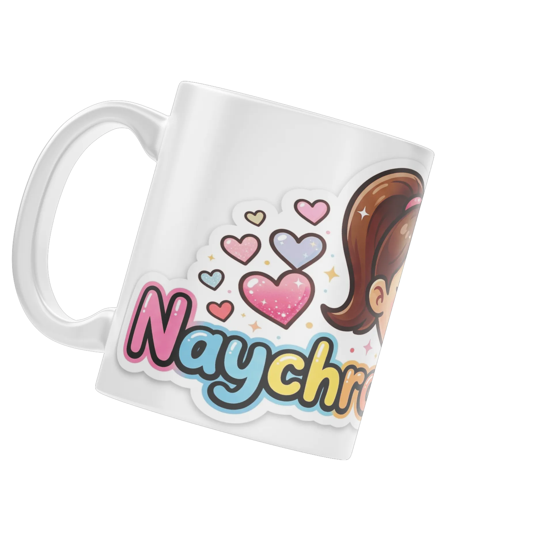 Caneca Estampa Tipográfica Naychronstreamers Coração 325ml - Imagem 3