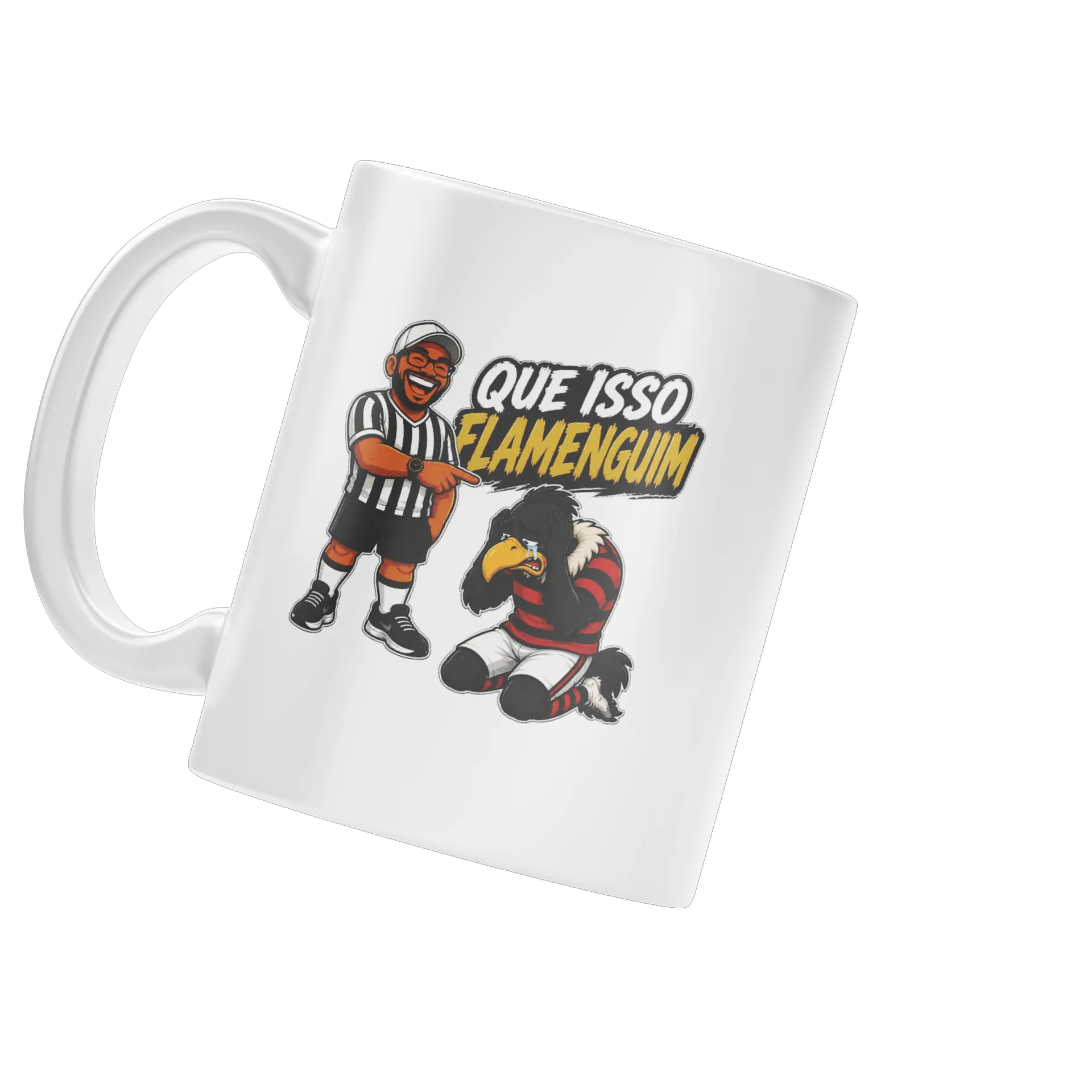 Caneca Que isso flamenguin  de Mauricio Dias — imagem 3 de 4