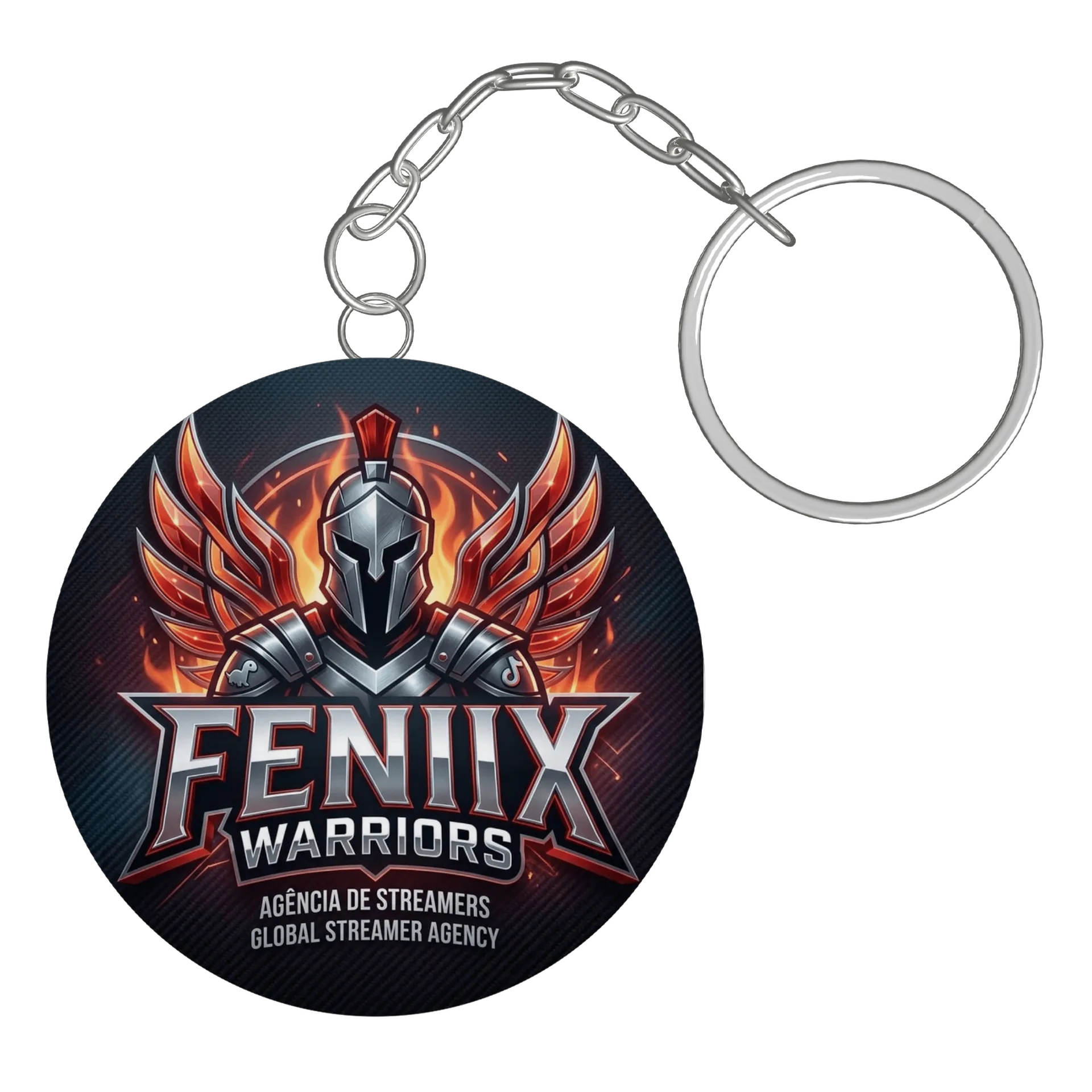 Chaveiro MDF Guerreiro Fênix Personalizado de Agência Fênix Warriors